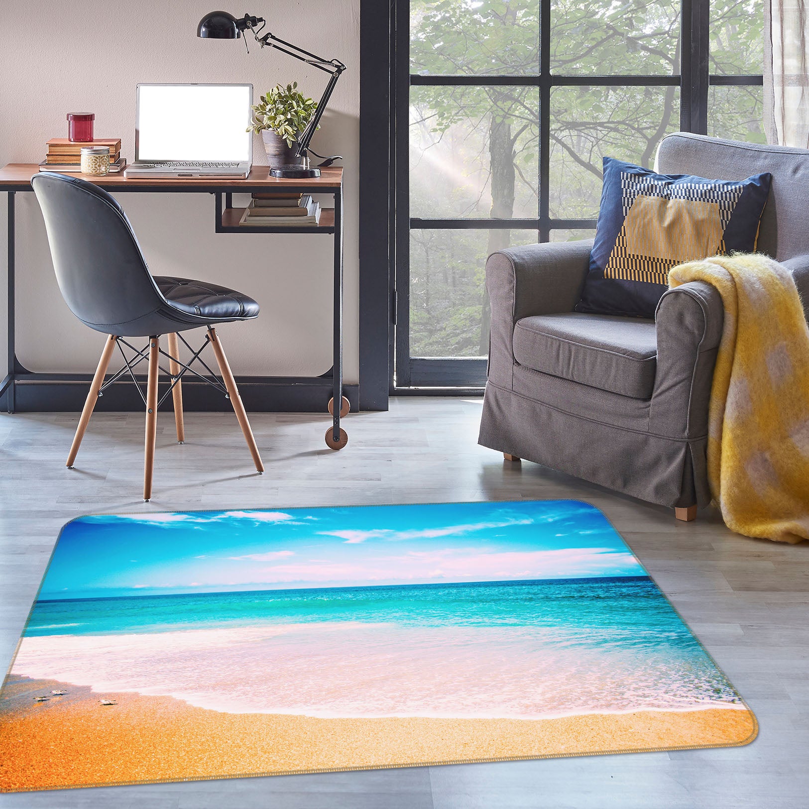 3D Seaside 27139 Non Slip Rug Mat