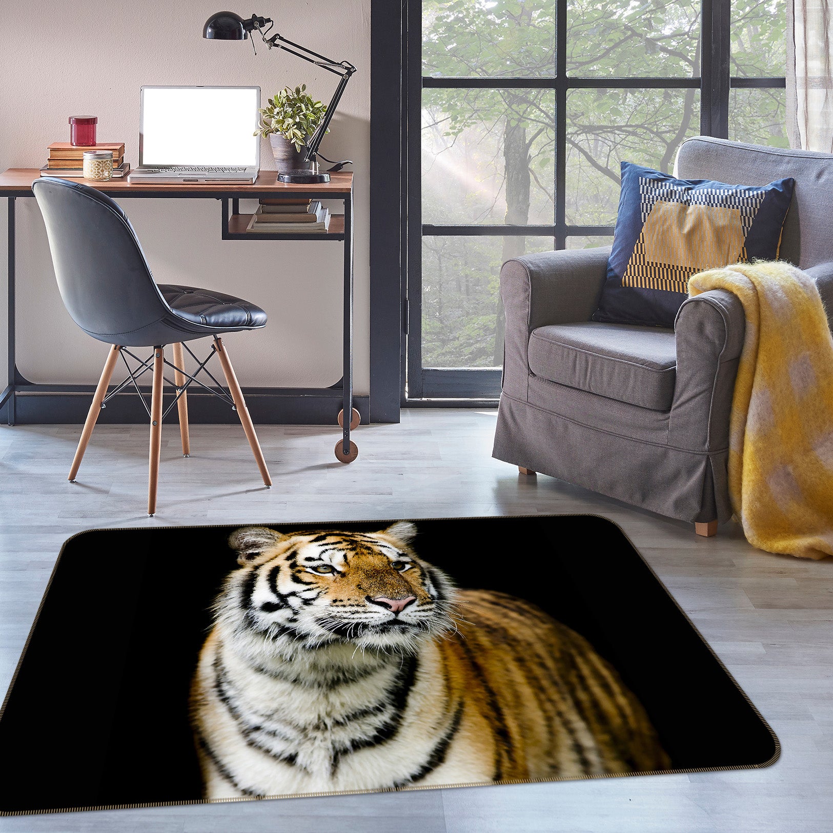 3D Tiger 38132 Animal Non Slip Rug Mat