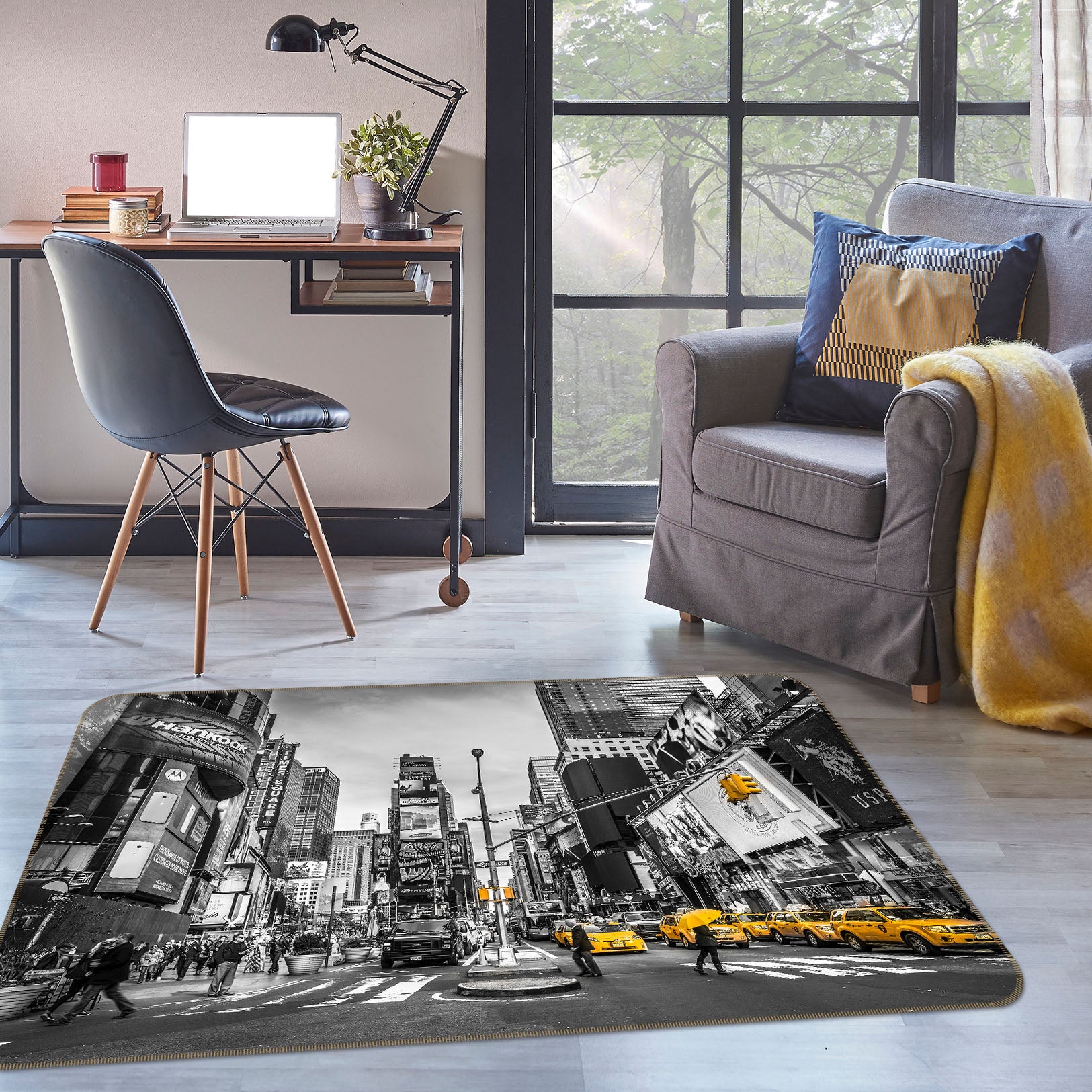 3D New York 83230 Assaf Frank Rug Non Slip Rug Mat