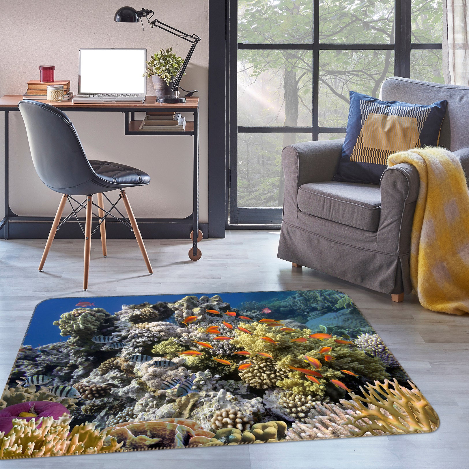 3D Coral Fish 38141 Animal Non Slip Rug Mat