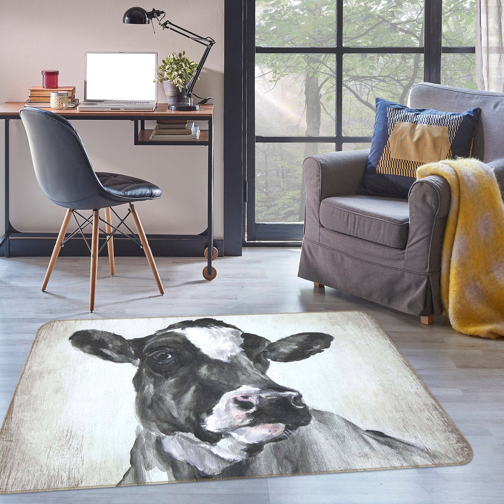 3D Cattle 1008 Debi Coules Rug Non Slip Rug Mat Mat AJ Creativity Home 