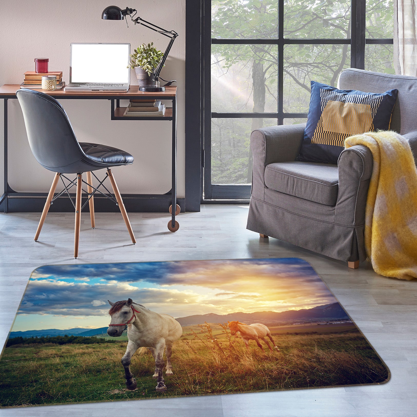 3D Horse 38126 Animal Non Slip Rug Mat