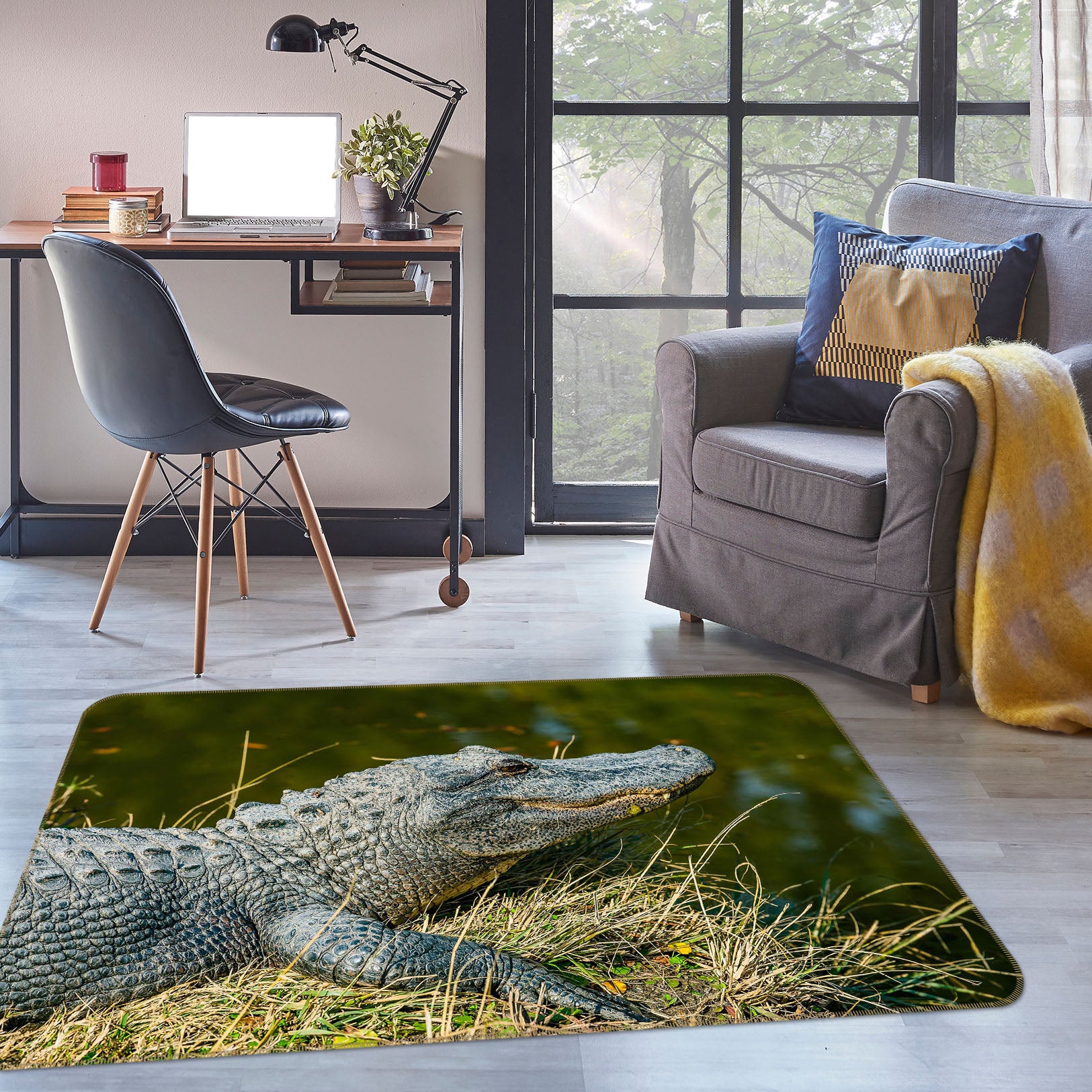 3D Crocodile 38166 Animal Non Slip Rug Mat