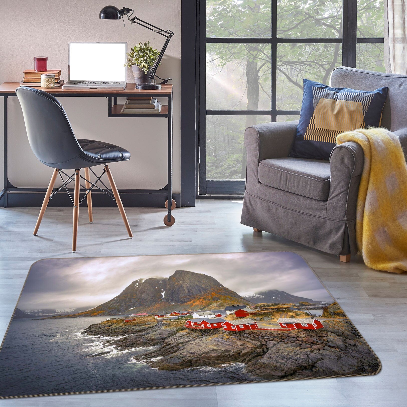 3D Landscape 1142 Marco Carmassi Rug Non Slip Rug Mat Mat AJ Creativity Home 