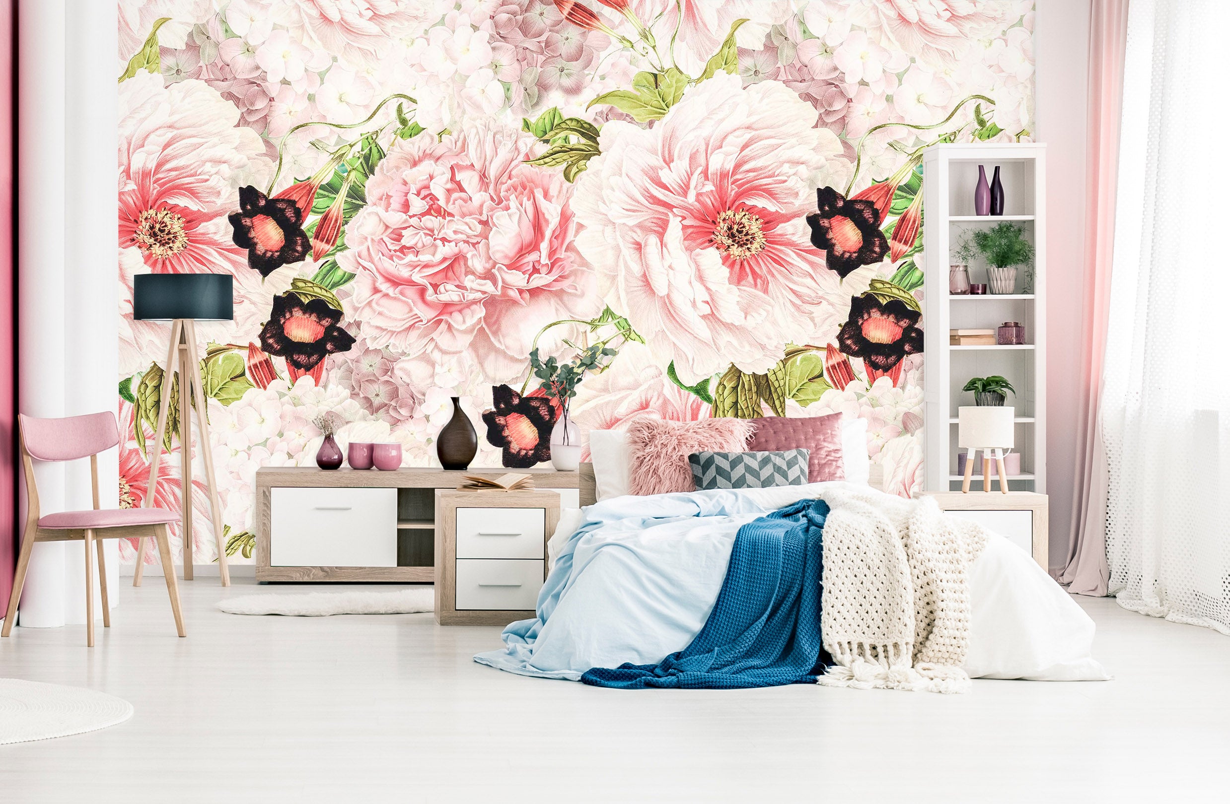 3D Pink World 127 Uta Naumann Wall Mural Wall Murals