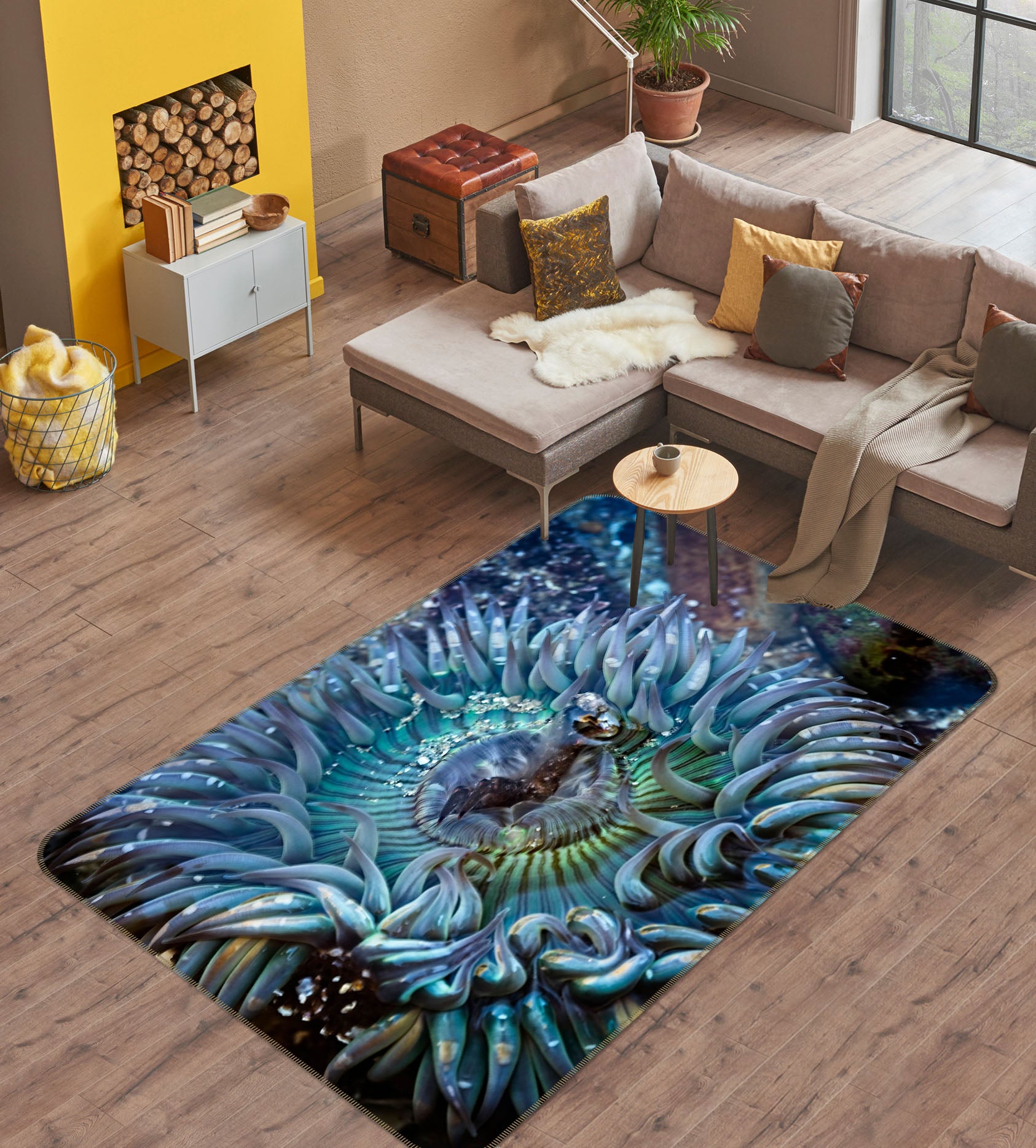 3D Flower Drops 84082 Kathy Barefield Rug Non Slip Rug Mat