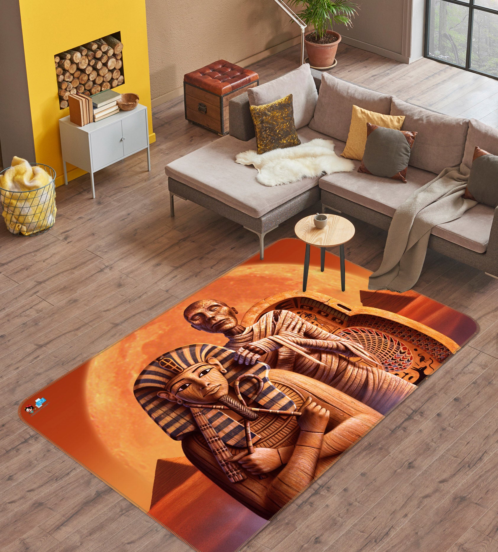 3D Pyramid 85073 Jerry LoFaro Rug Non Slip Rug Mat