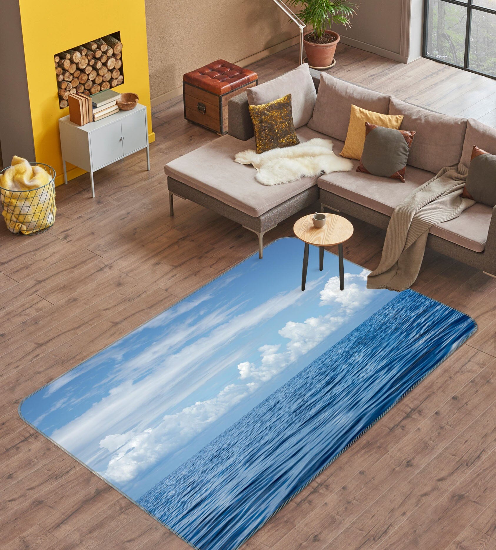 3D Blue Ocean Waves 1103 Marco Carmassi Rug Non Slip Rug Mat Mat AJ Creativity Home 