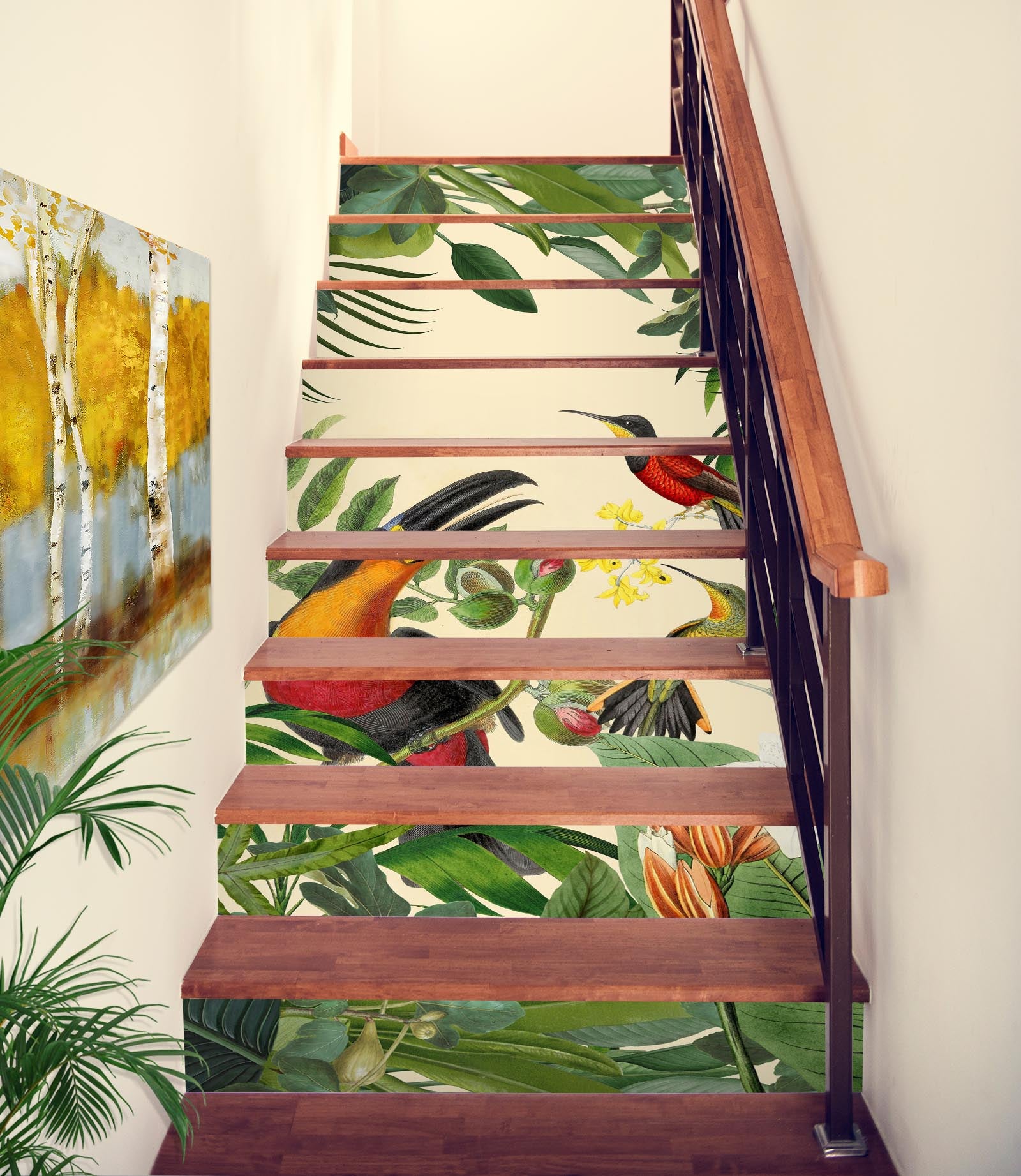 3D Jungle Bird 109188 Andrea Haase Stair Risers