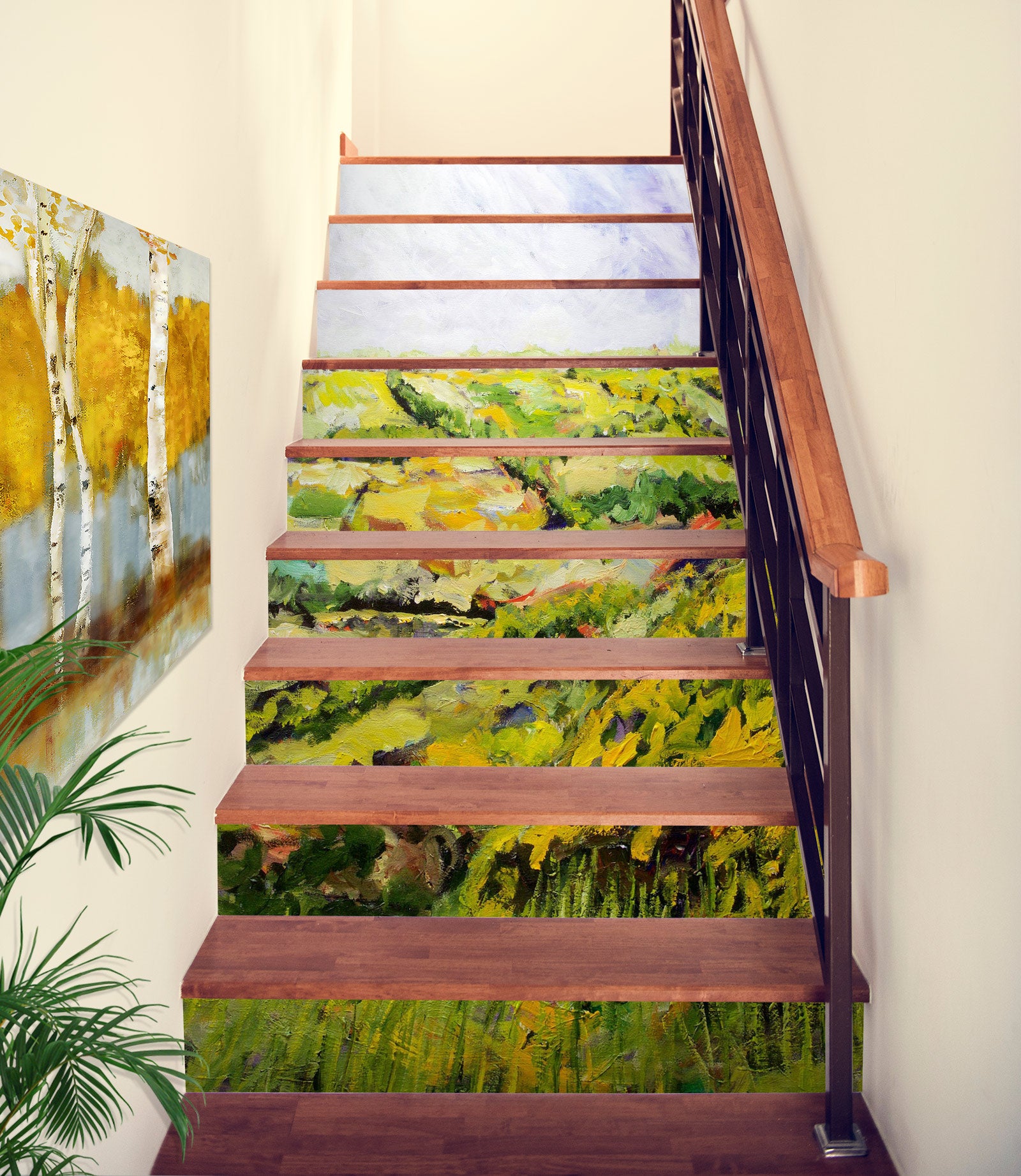 3D Grassy Hillside Field 9055 Allan P. Friedlander Stair Risers