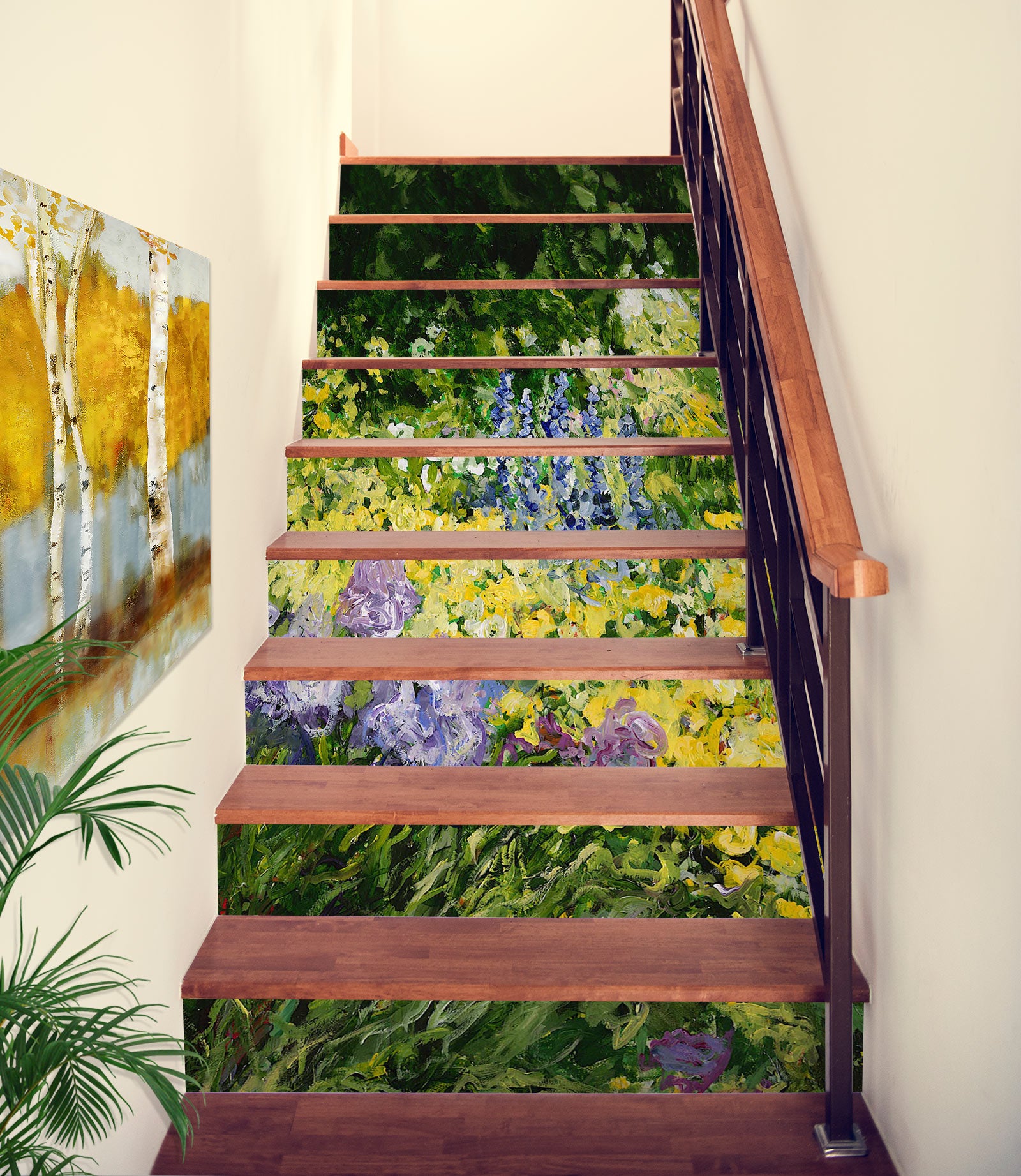 3D Bush Flower 89146 Allan P. Friedlander Stair Risers