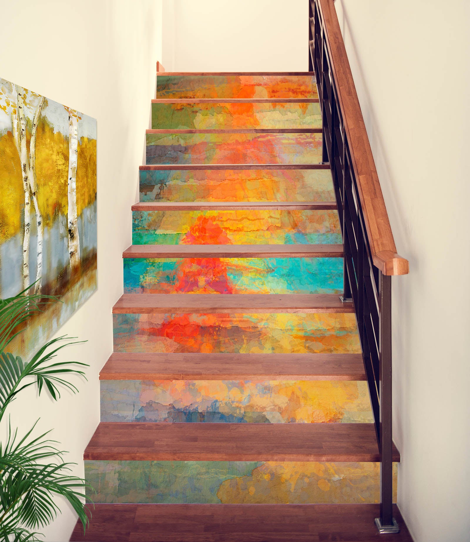 3D Color Pigment Pattern 104203 Michael Tienhaara Stair Risers