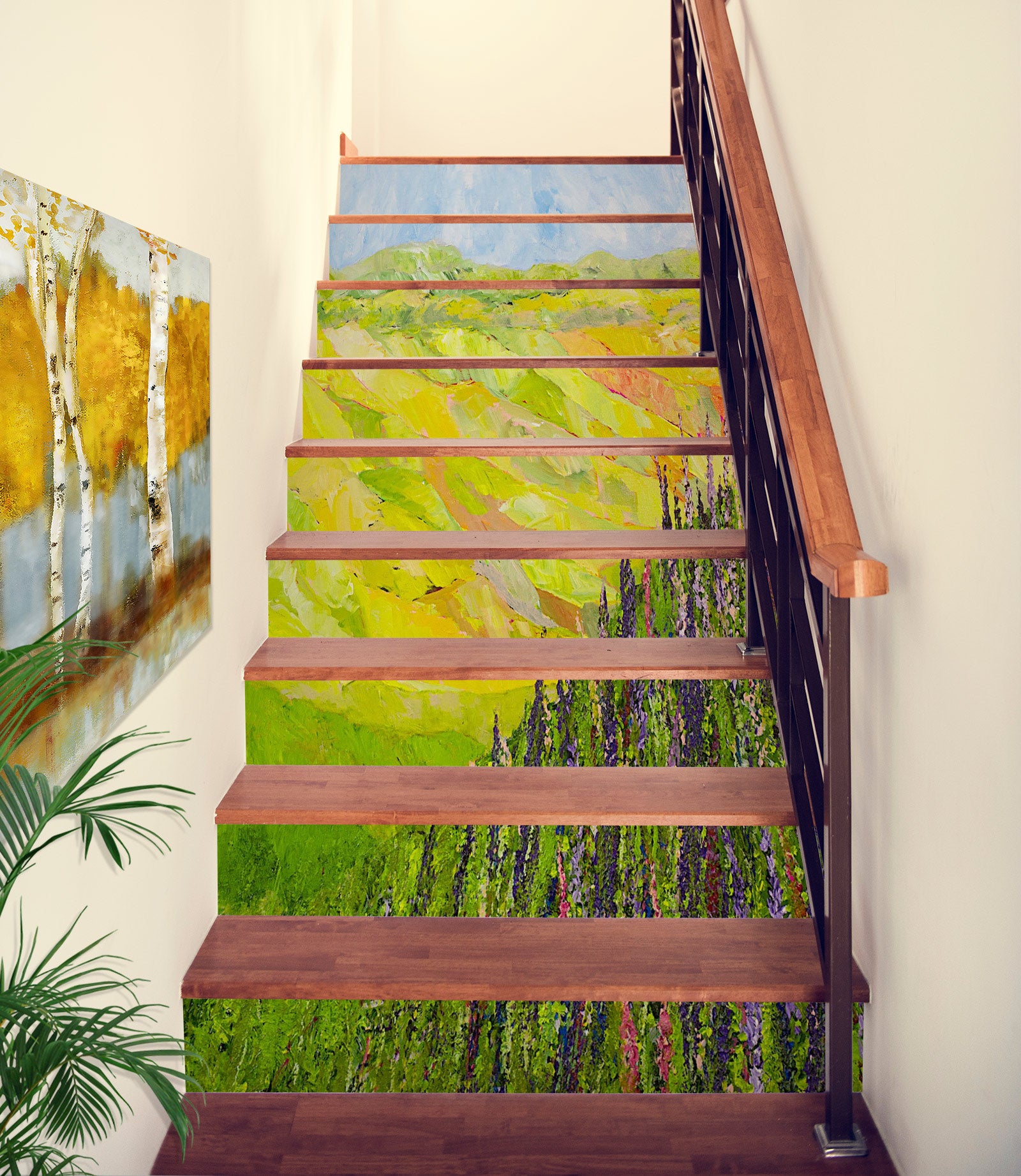 3D Hillside Green Field 89191 Allan P. Friedlander Stair Risers