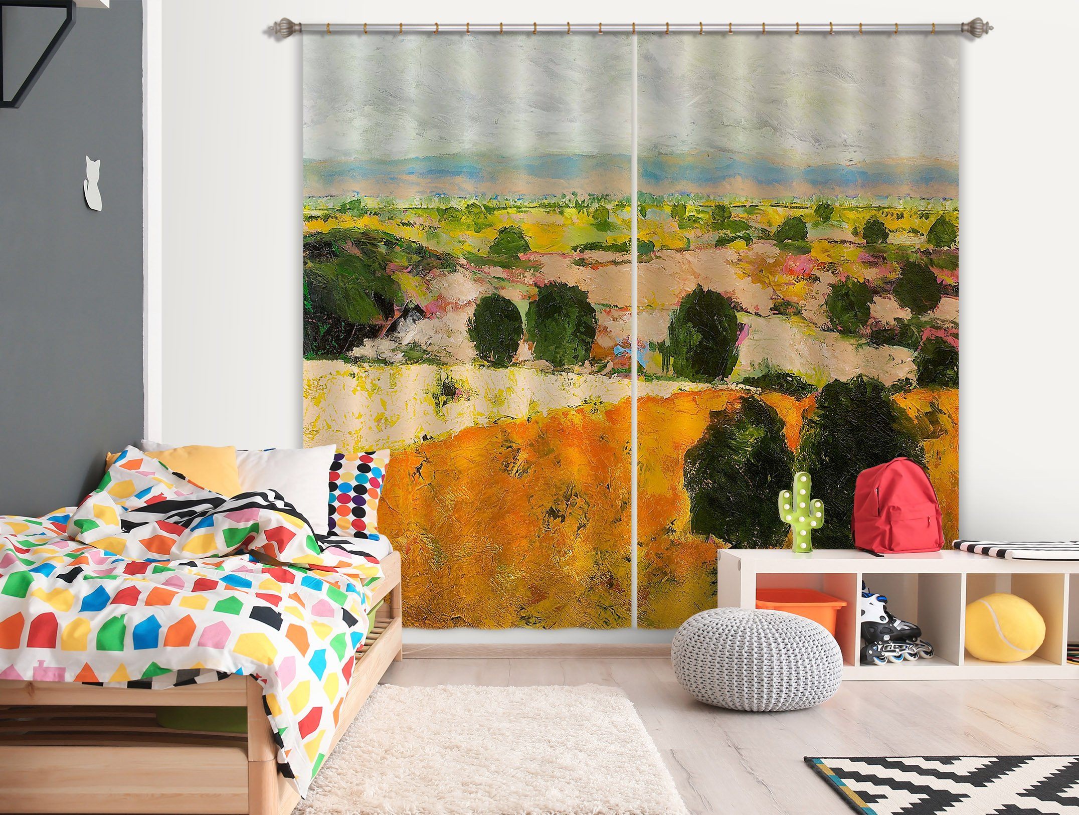 3D Beautiful Forest 156 Allan P. Friedlander Curtain Curtains Drapes Curtains AJ Creativity Home 