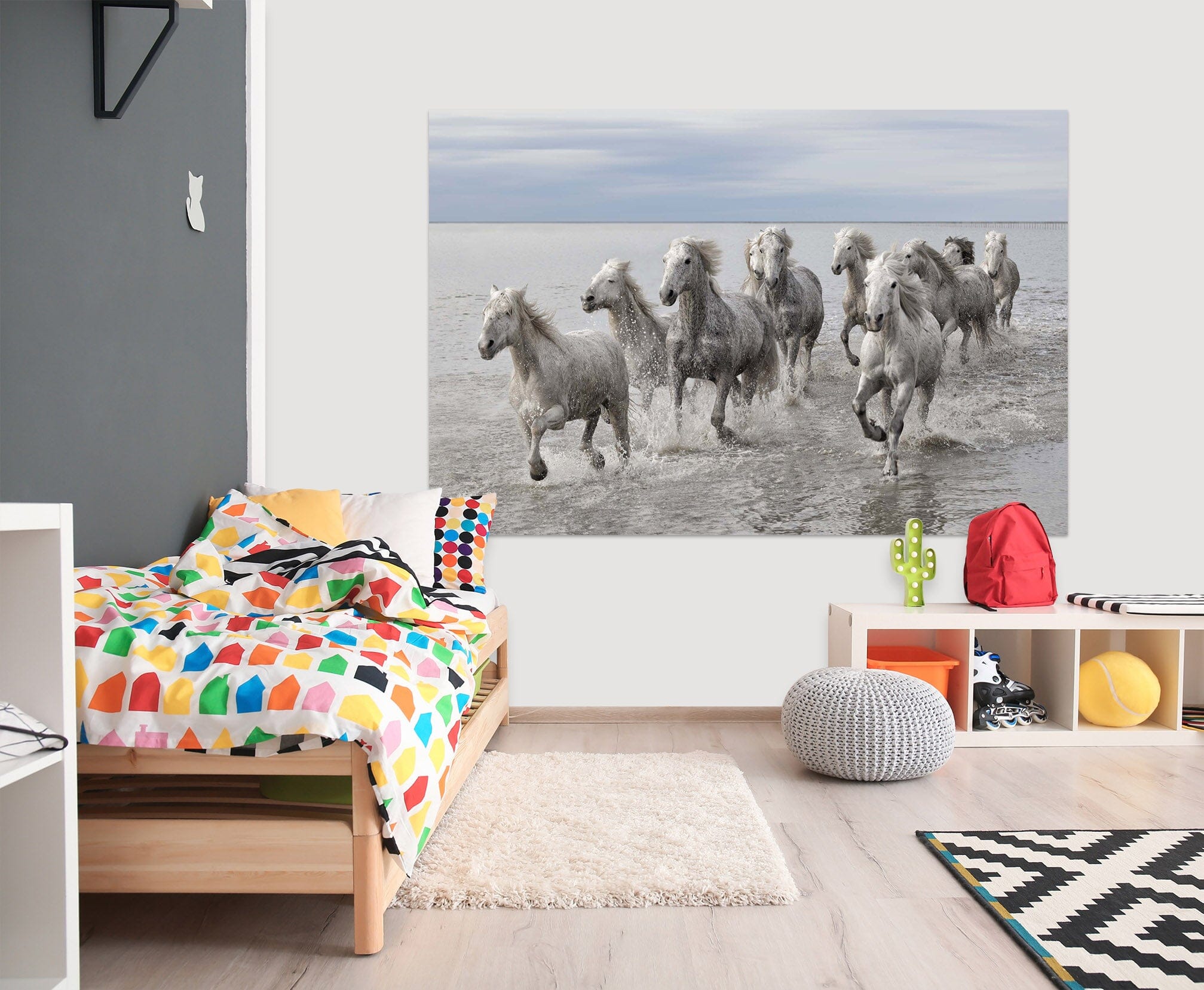 3D White Horse 199 Marco Carmassi Wall Sticker Wallpaper AJ Wallpaper 2 