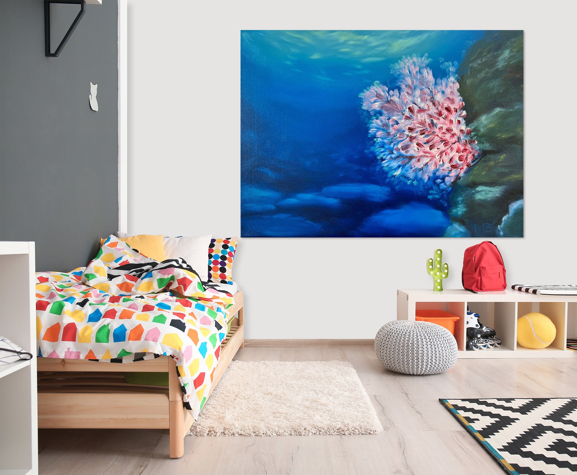 3D Sea Pink Coral 10066 Marina Zotova Wall Sticker