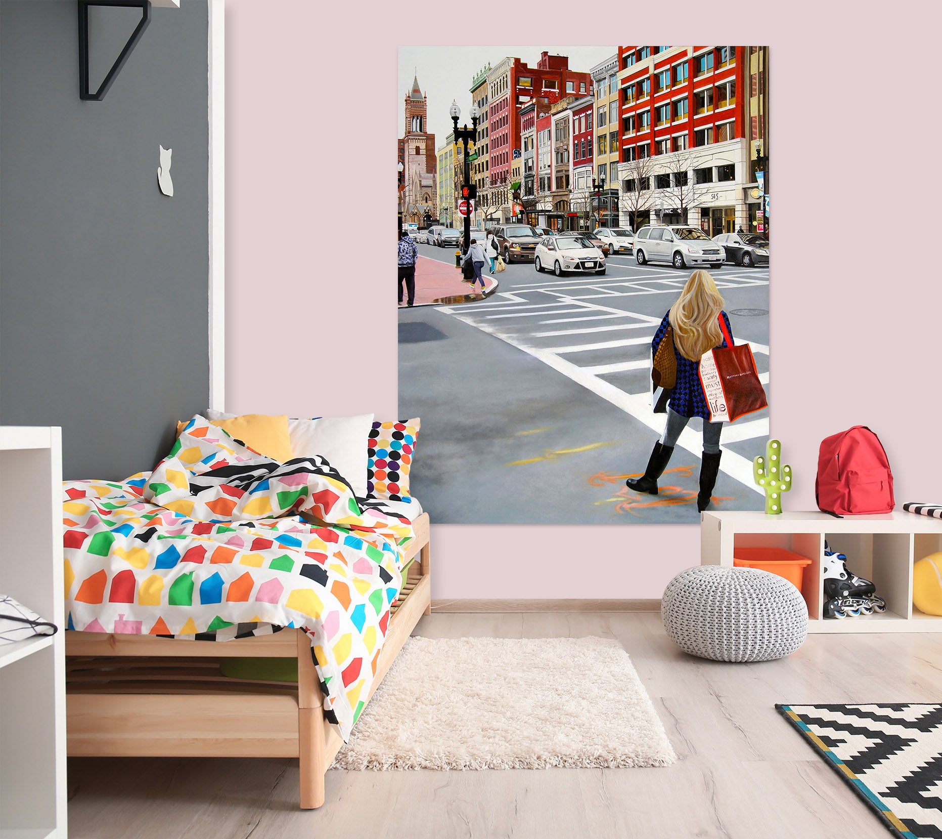 3D Road Pedestrian 110126 Matthew Holden Bates Wall Sticker