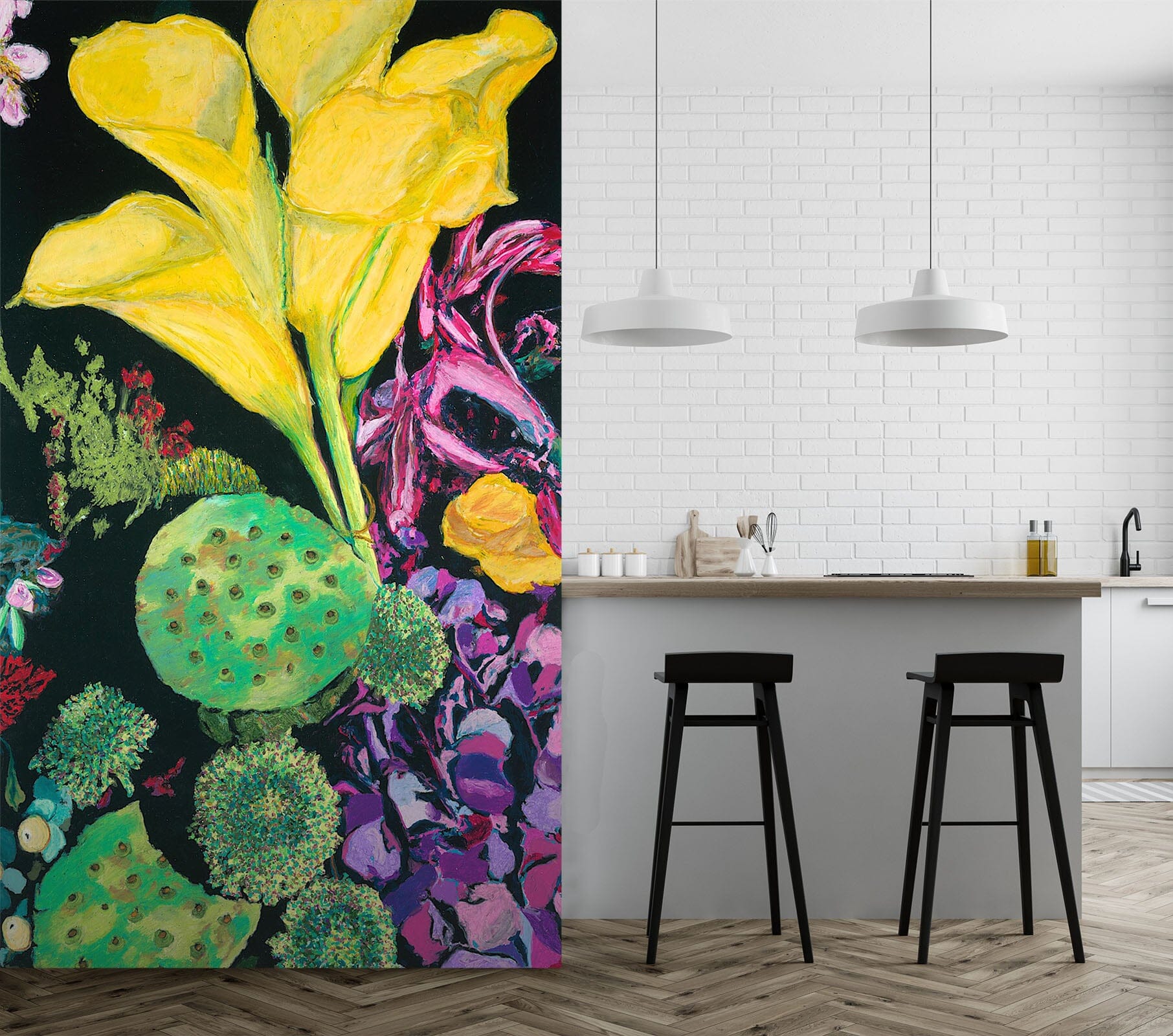 3D Yellow Cala 1403 Allan P. Friedlander Wall Mural Wall Murals Wallpaper AJ Wallpaper 2 