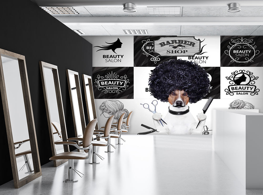 3D Cute Poodle 1534 Wall Murals