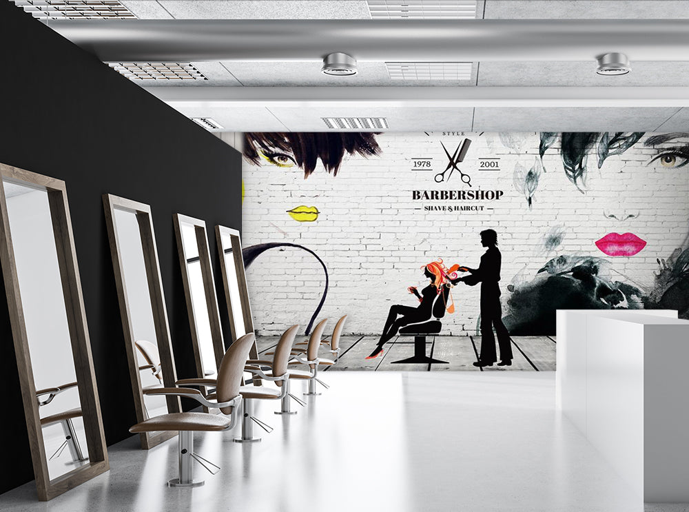 3D Customer Haircut 1528 Wall Murals