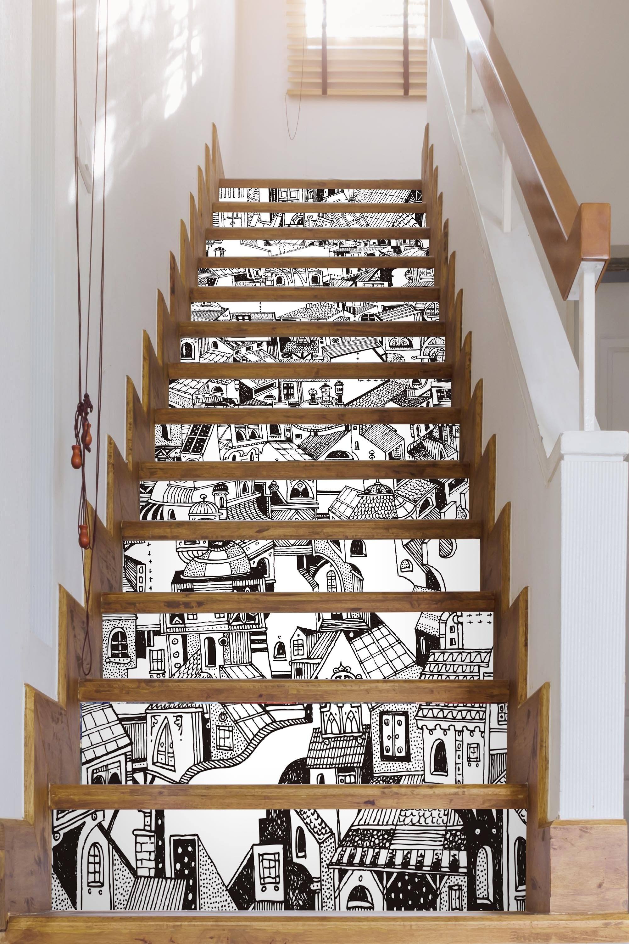 3D Graffiti 6643 Stair Risers Wallpaper AJ Wallpaper 