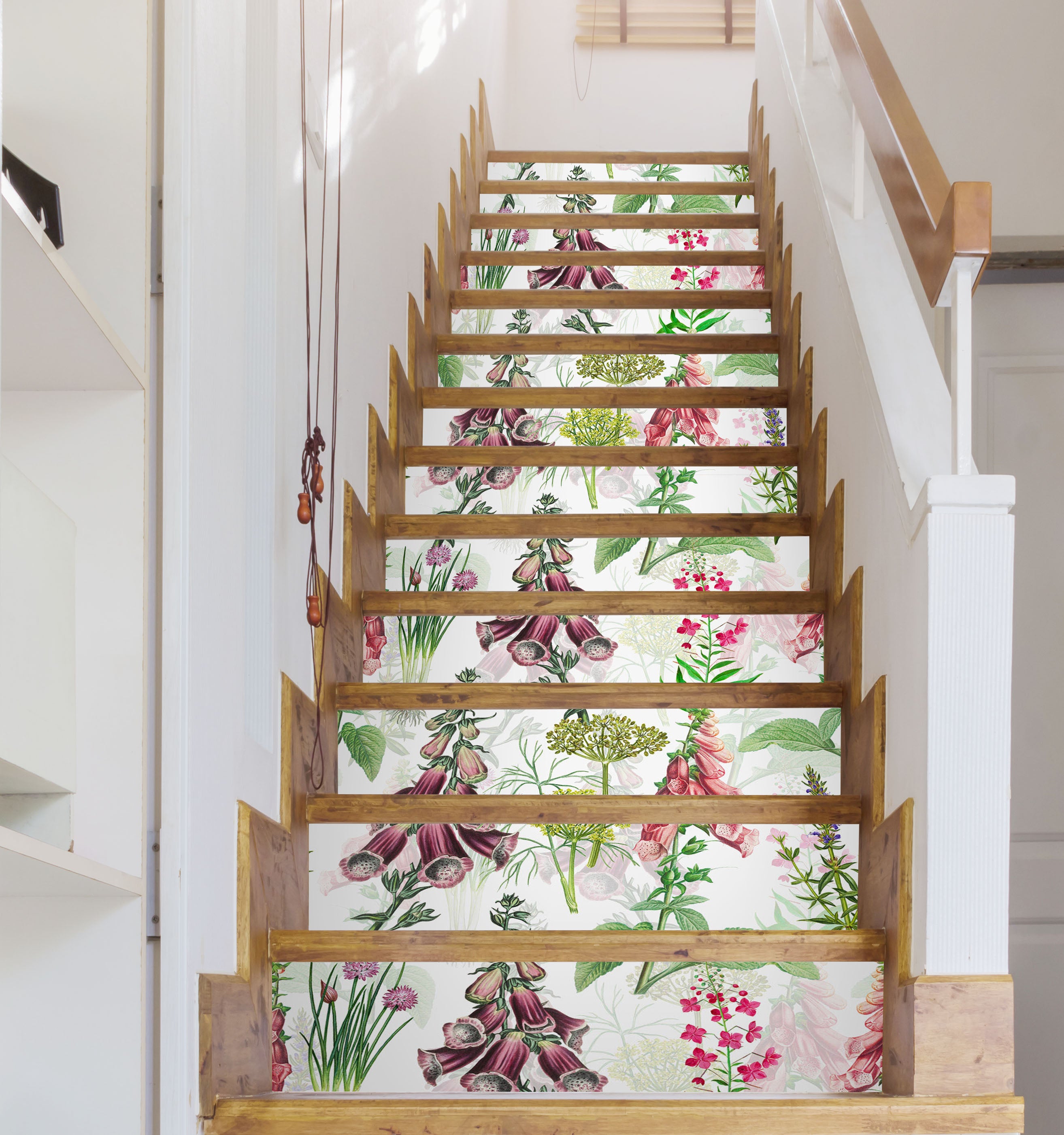 3D Flower Leaves Pattern 103208 Uta Naumann Stair Risers