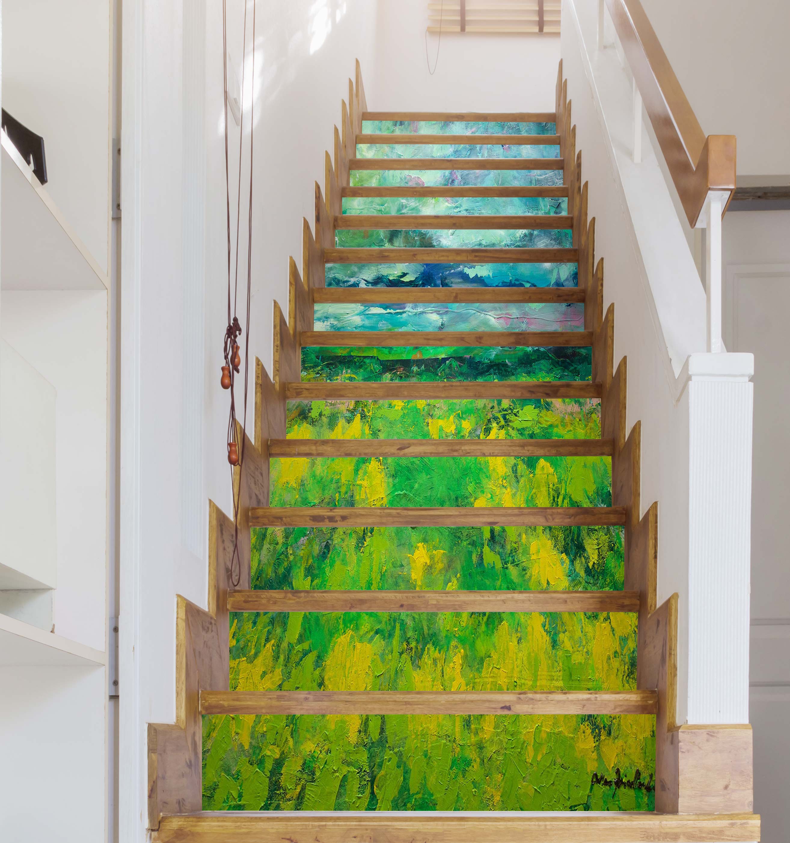 3D Green Grass Landscape 9086 Allan P. Friedlander Stair Risers