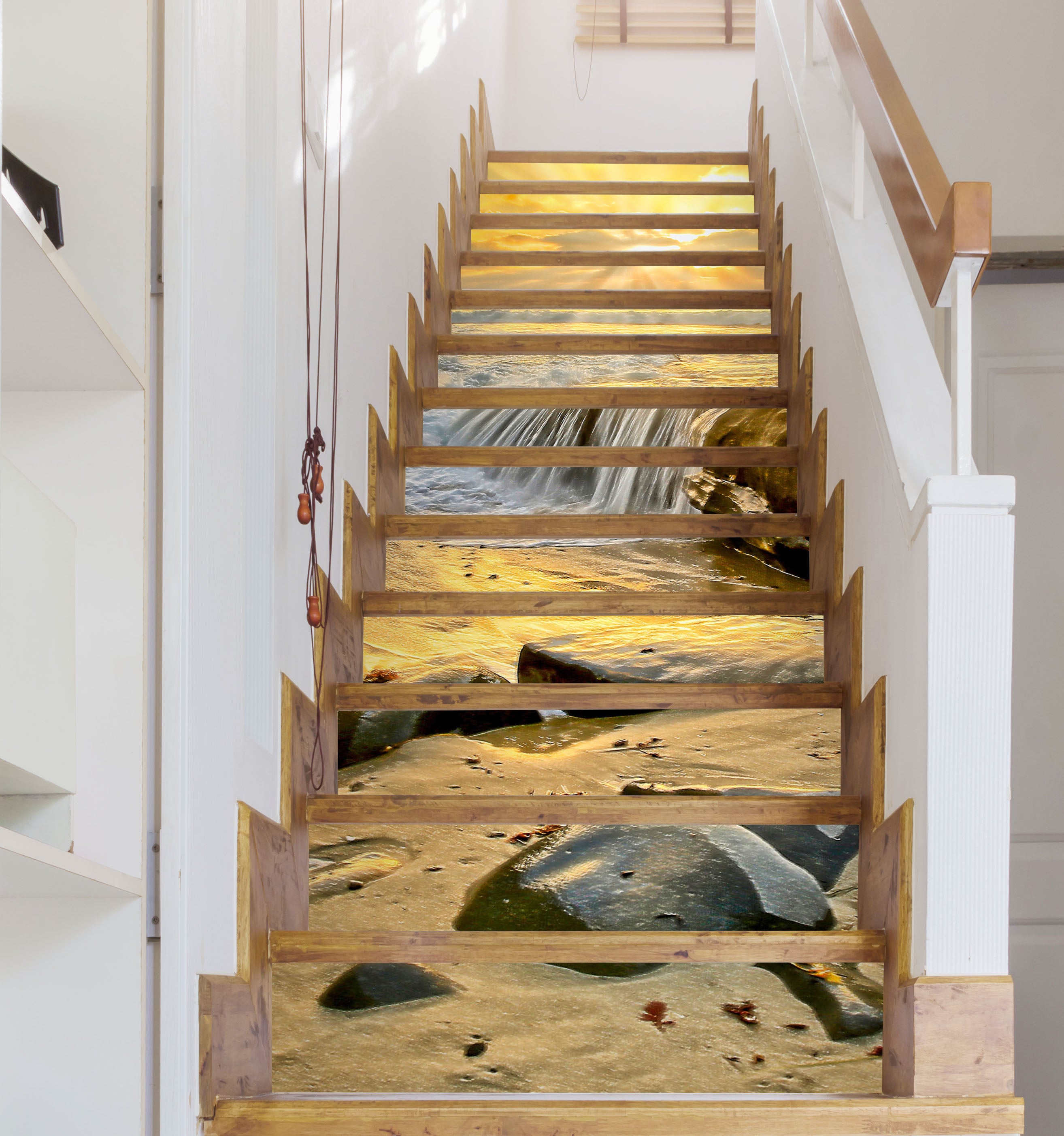 3D Fall Stream 9498 Kathy Barefield Stair Risers