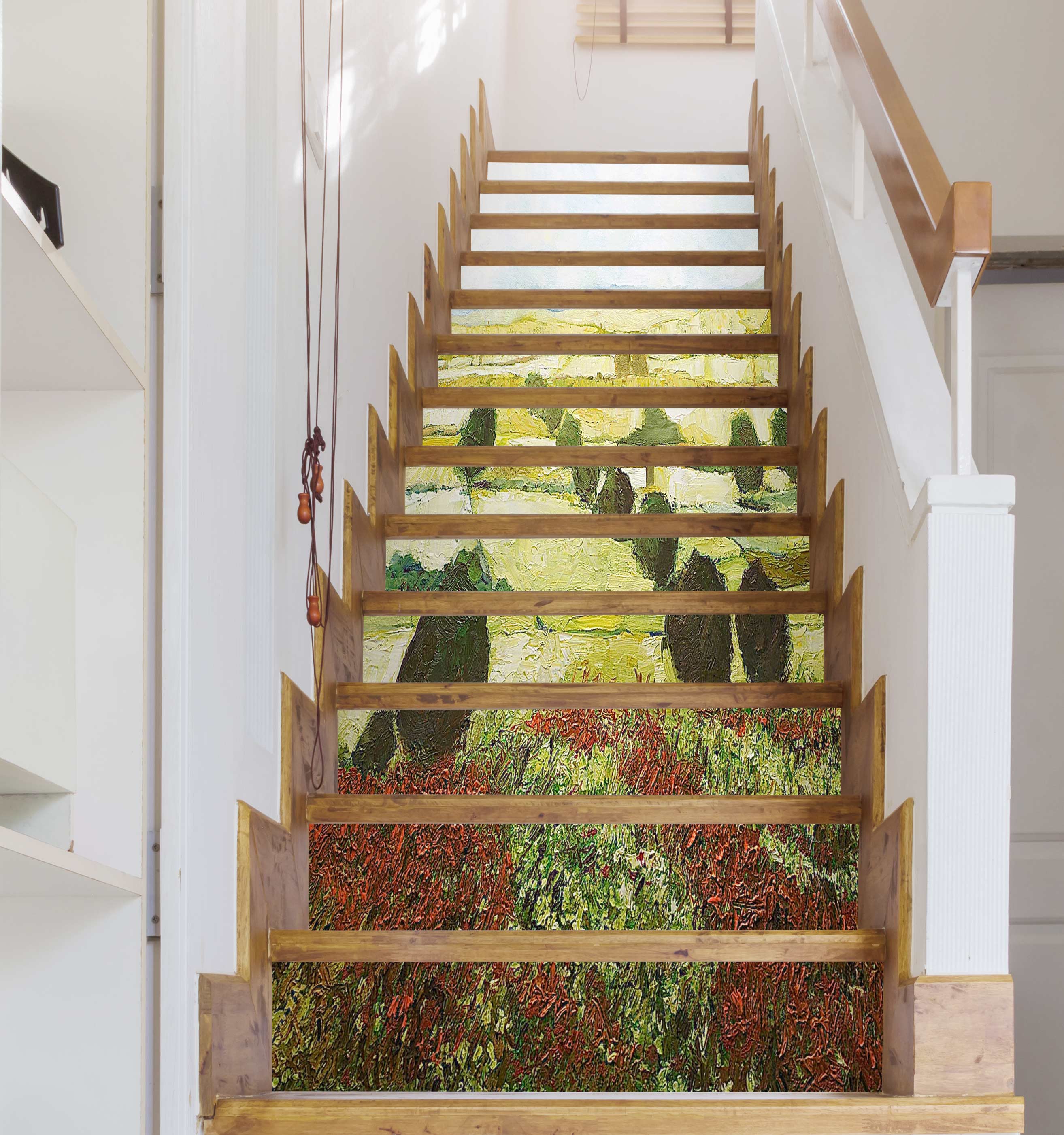 3D Field Trees Painting 89139 Allan P. Friedlander Stair Risers