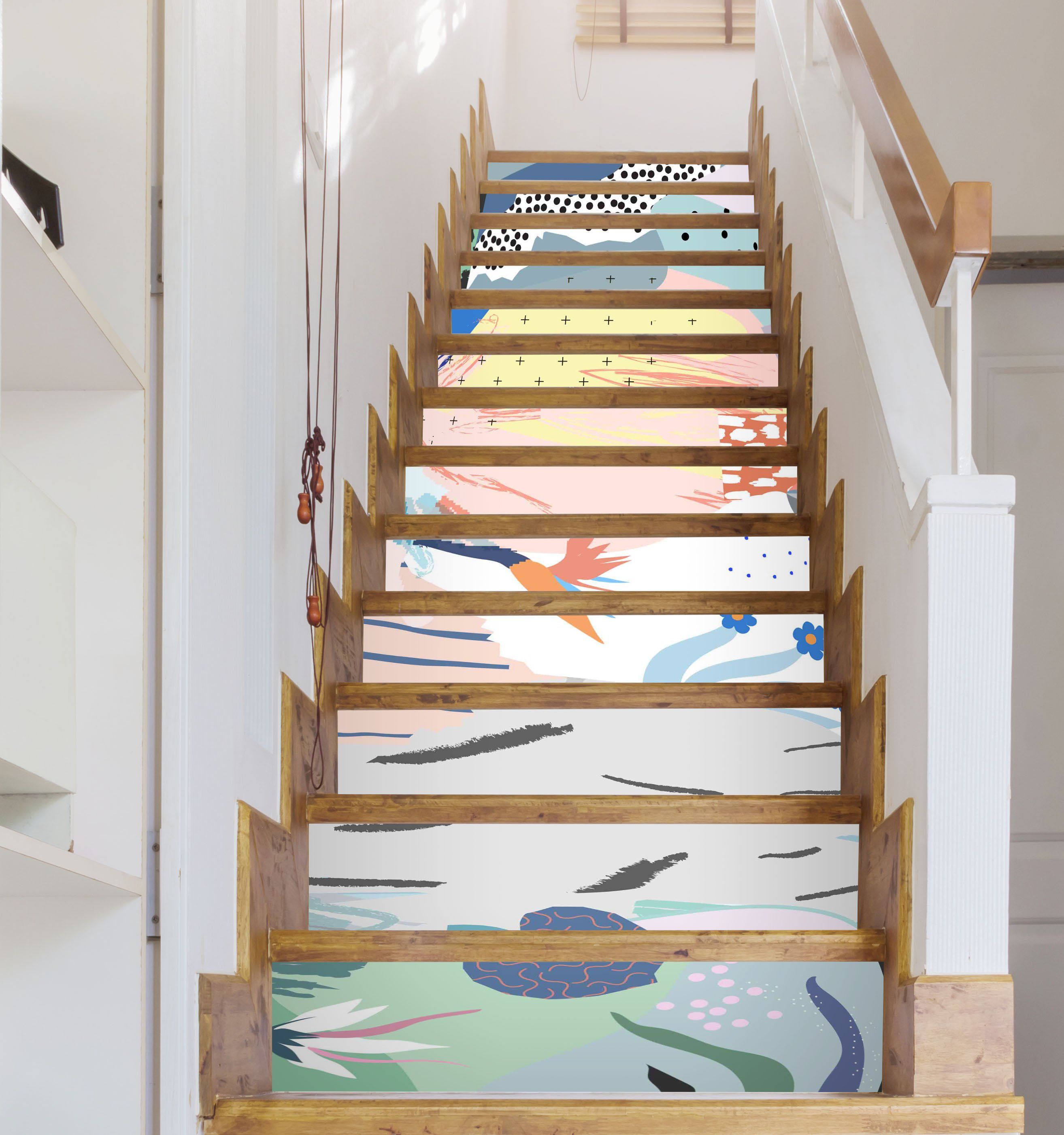 3D Fresh Painting 1650 Stair Risers Wallpaper AJ Wallpaper 