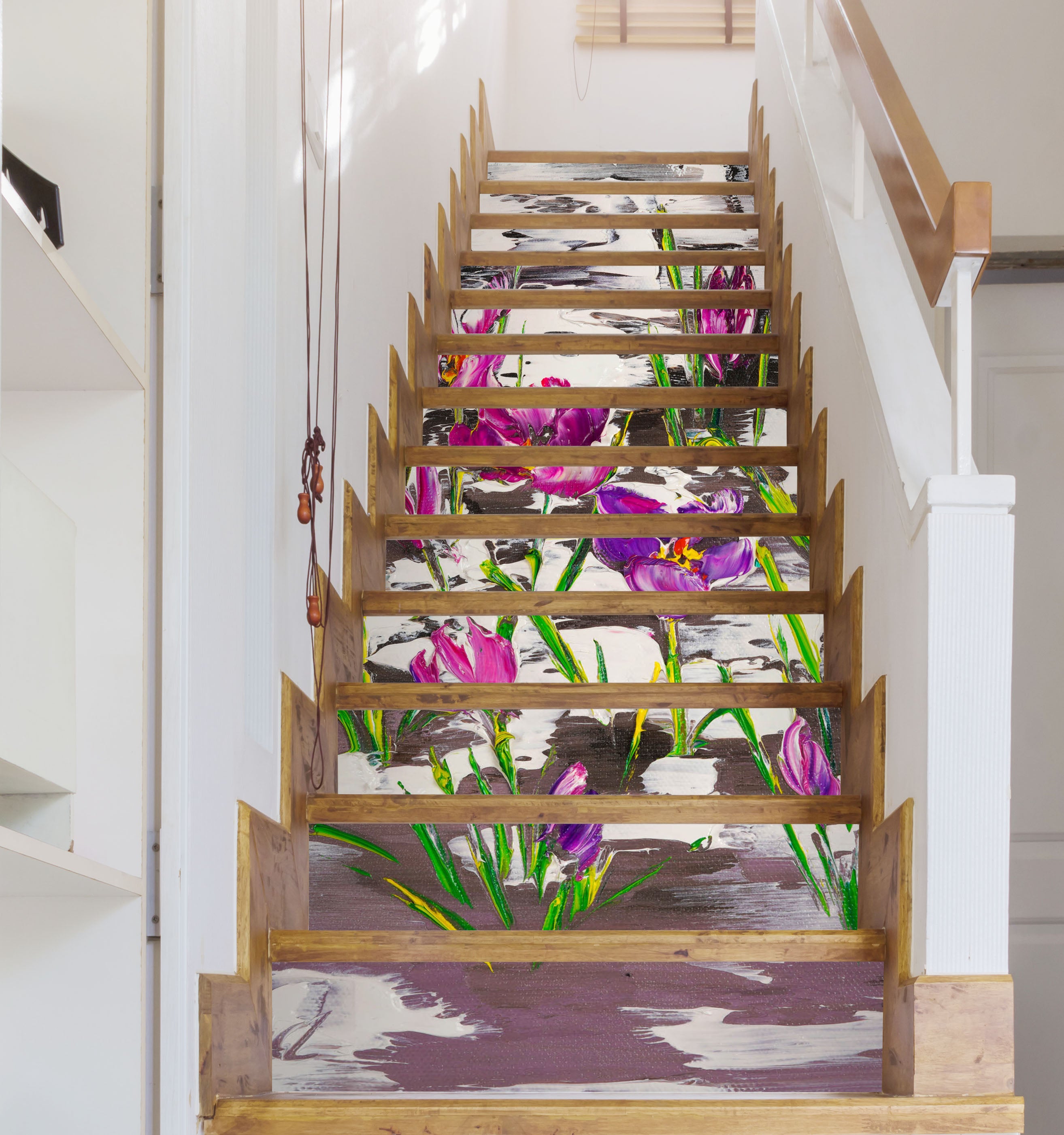 3D Flowers Grass 823 Skromova Marina Stair Risers