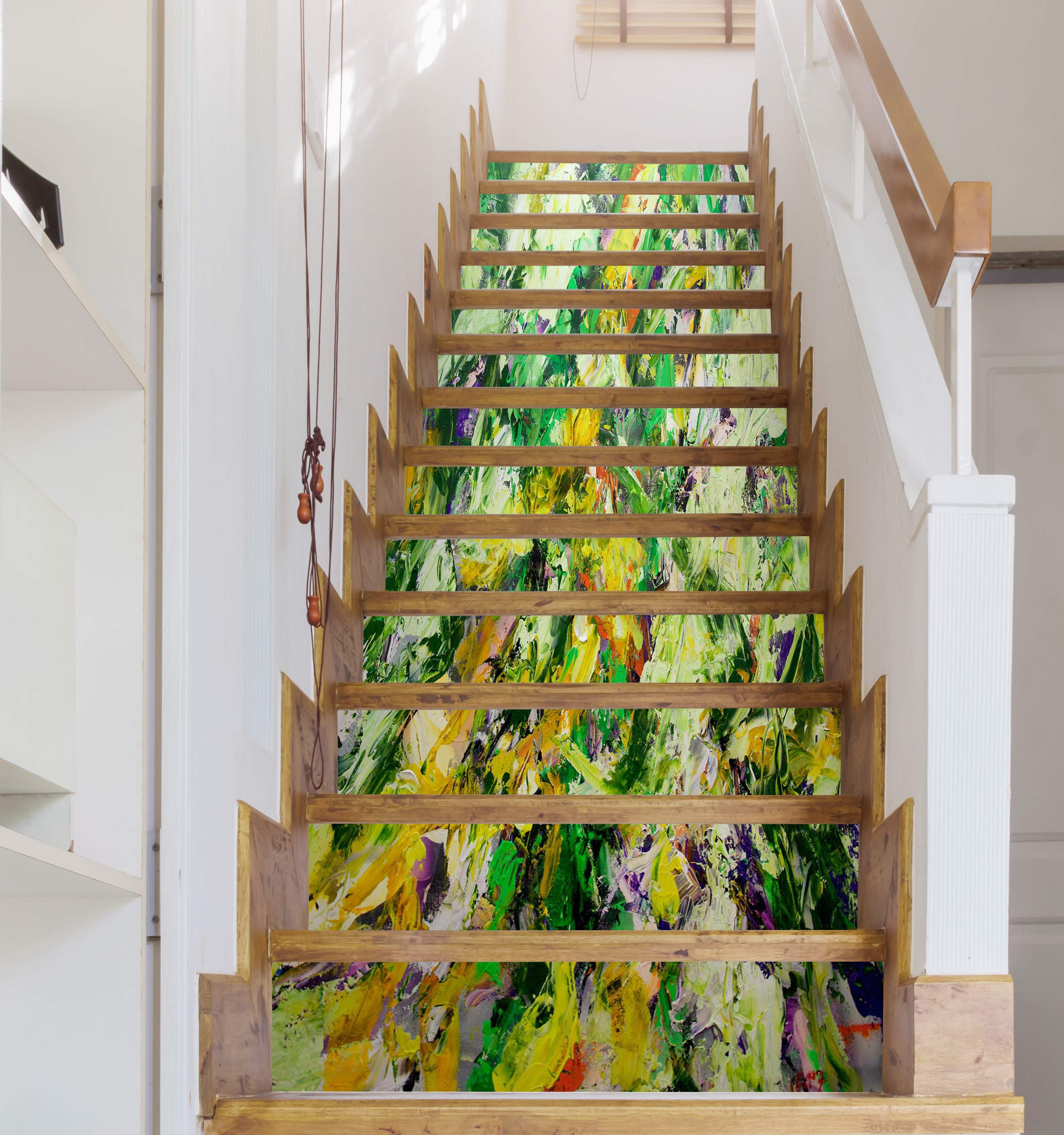 3D Green Oil Painting 9090 Allan P. Friedlander Stair Risers