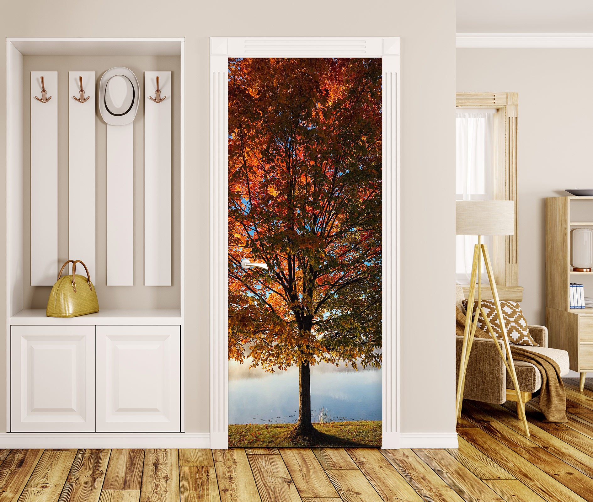 3D Big Tree 24027 Door Mural