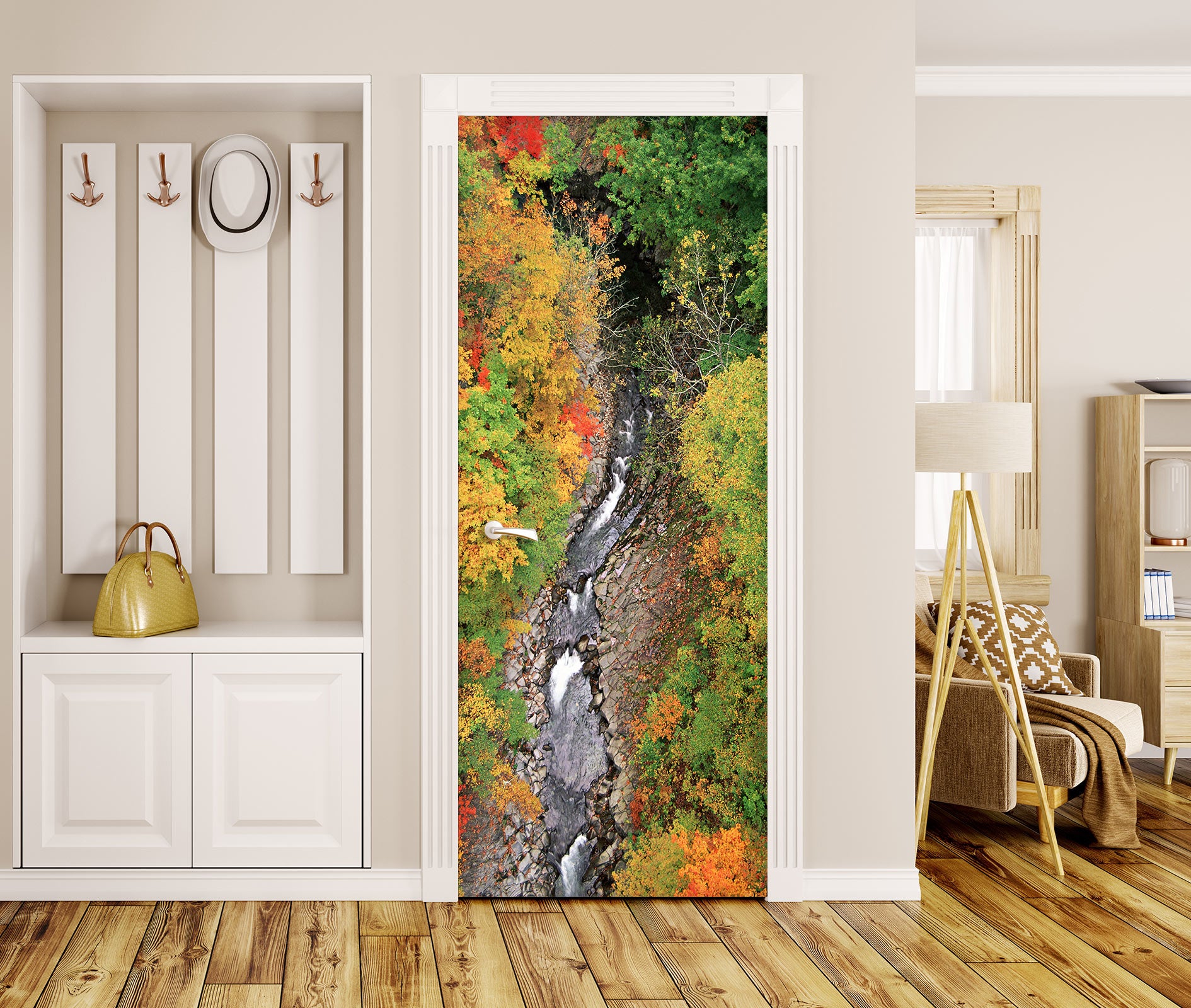 3D Maple Forest 043 Door Mural