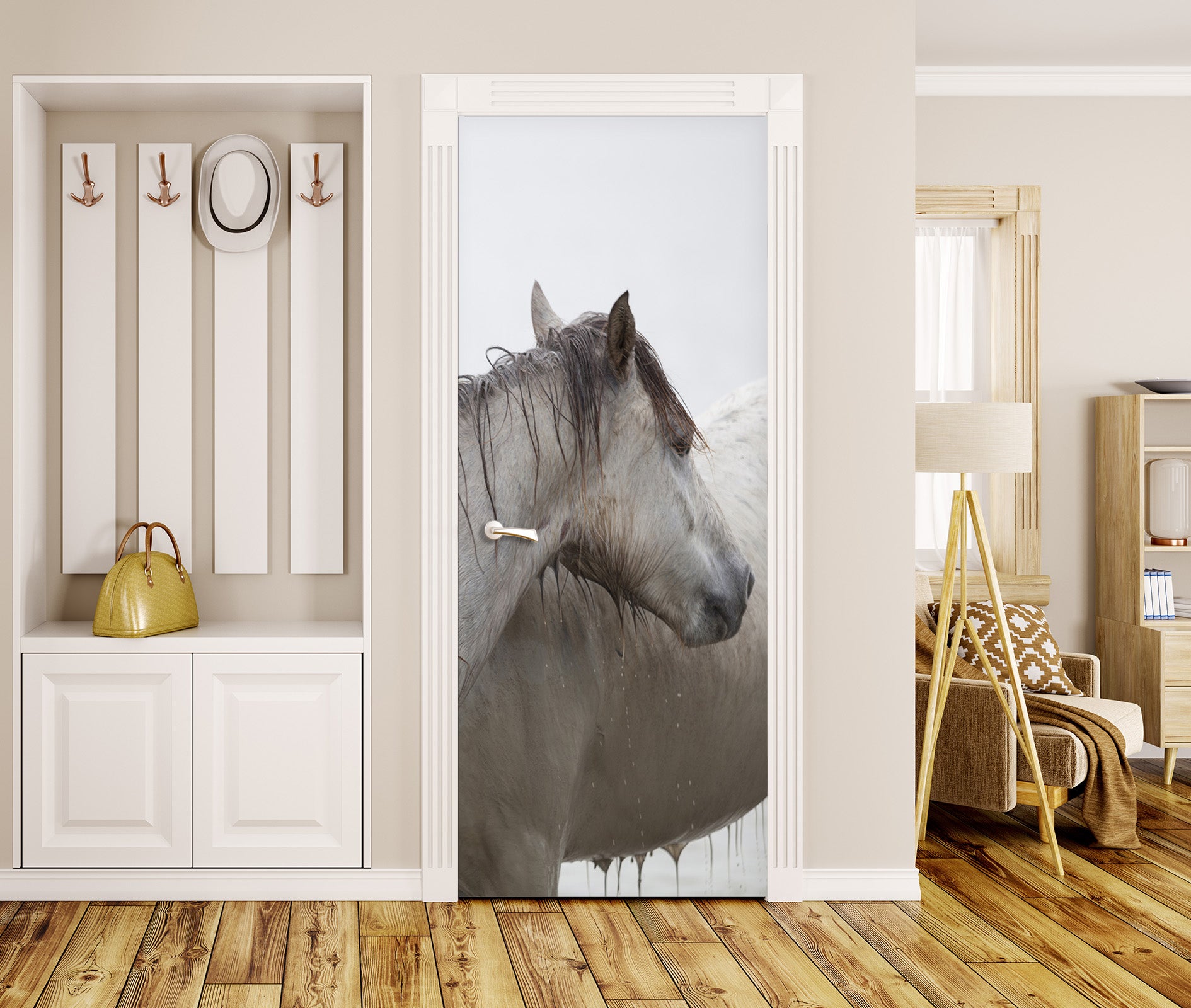 3D Horse 11471 Marco Carmassi Door Mural