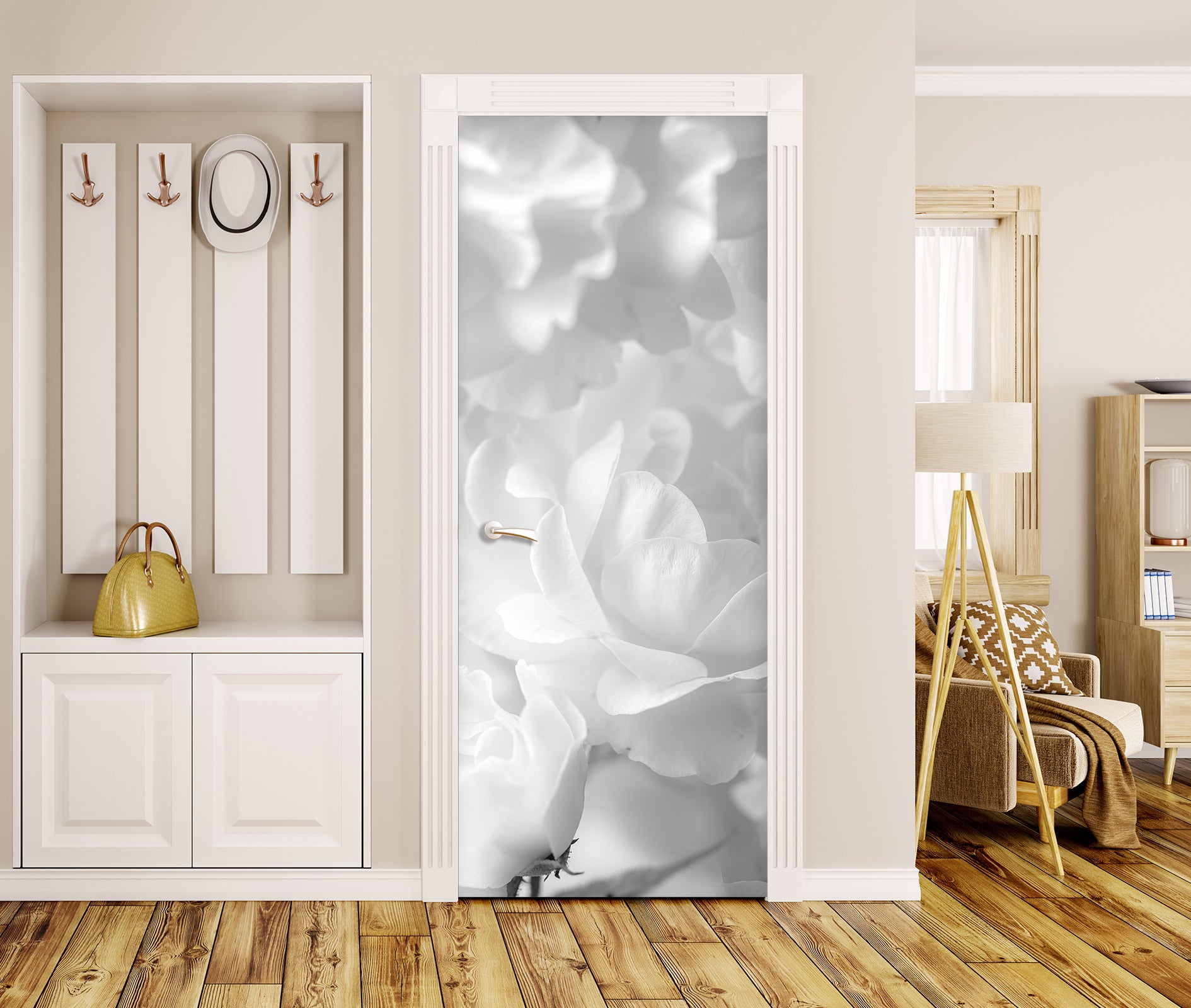 3D Petal Art 5083 Assaf Frank Door Mural