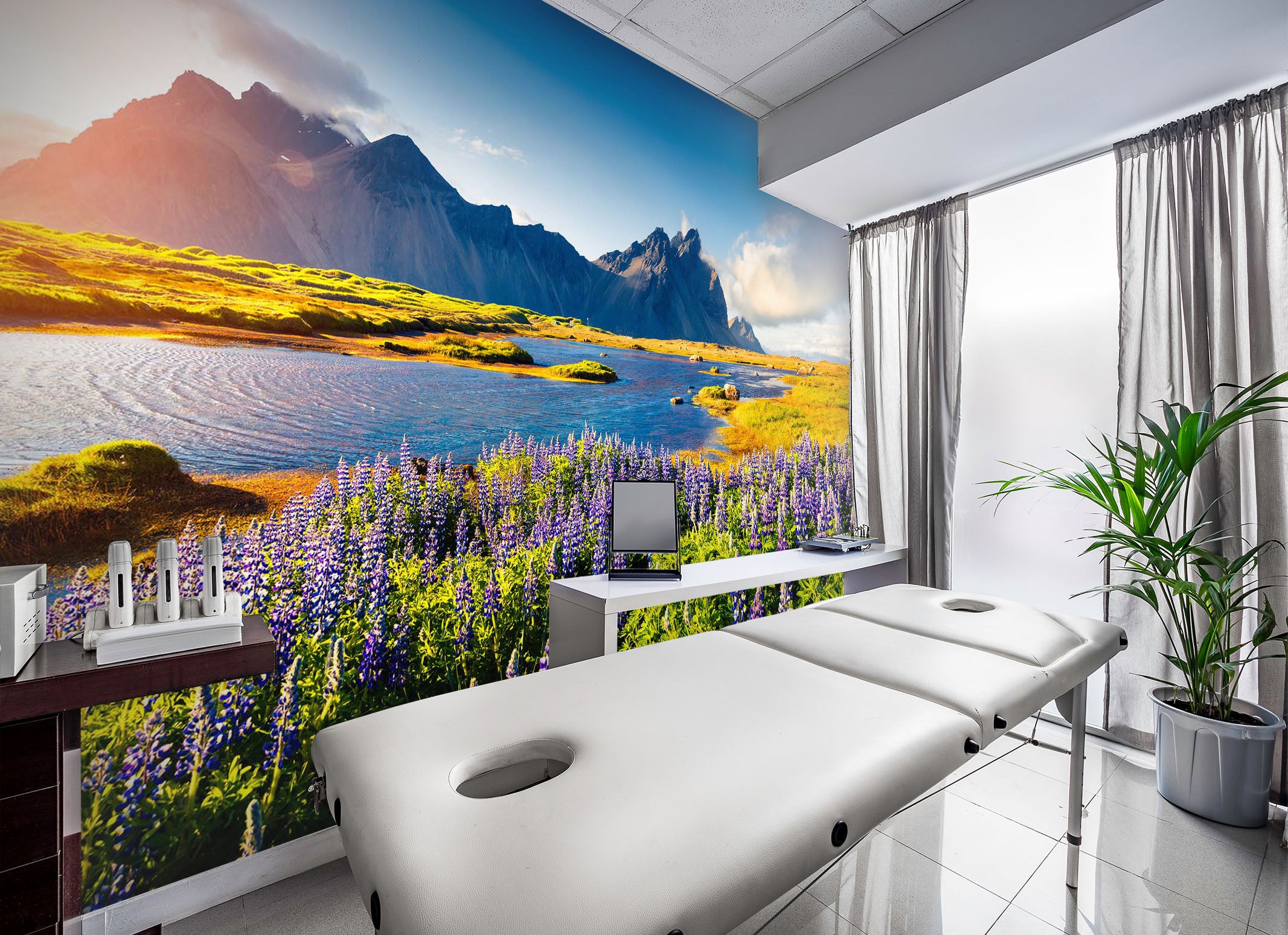 3D Purple Lavender 084 Wall Murals