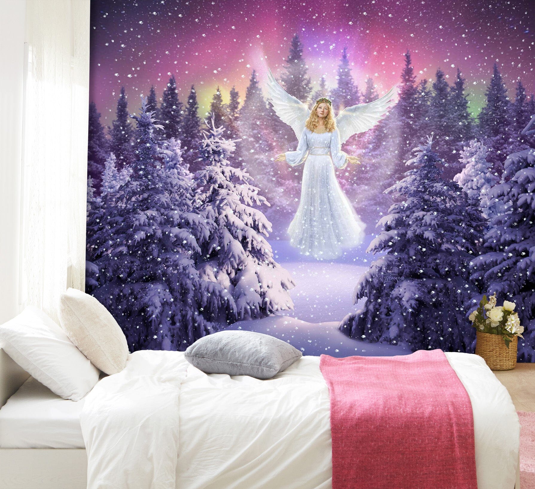 3D Snow Angel 113 Jerry LoFaro Wall Mural Wall Murals Wallpaper AJ Wallpaper 2 