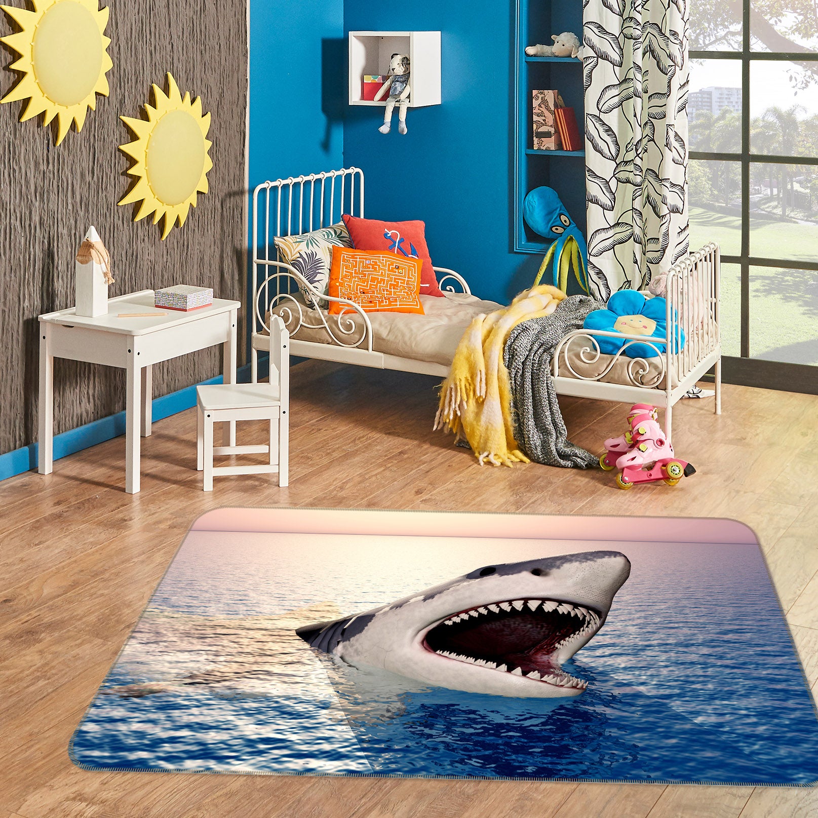 3D Sea Shark 68234 Animal Non Slip Rug Mat