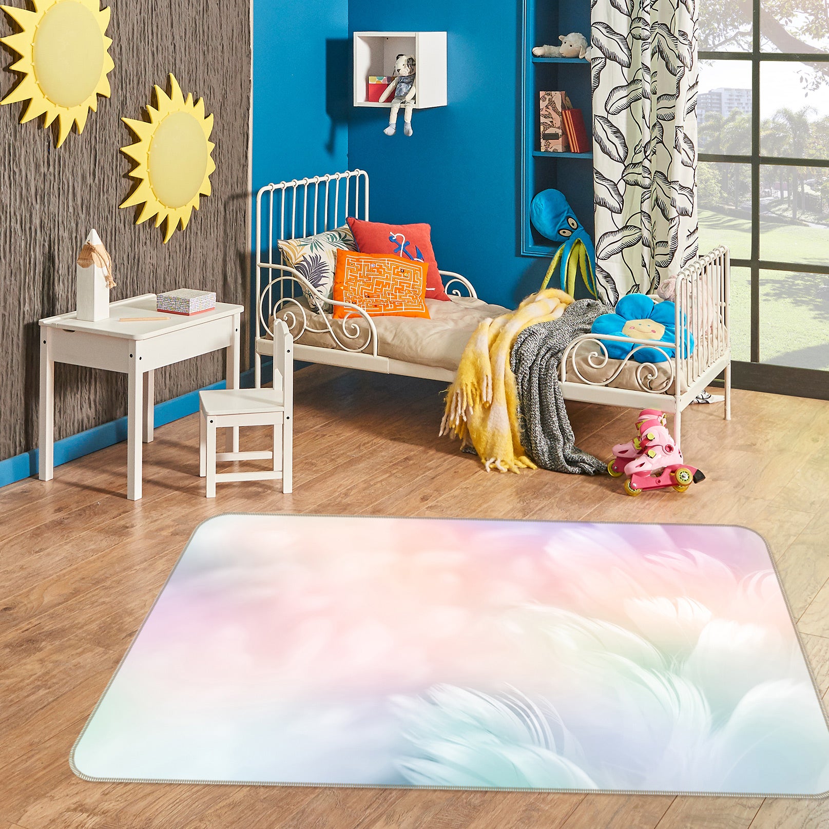 3D Clouds 77194 Non Slip Rug Mat