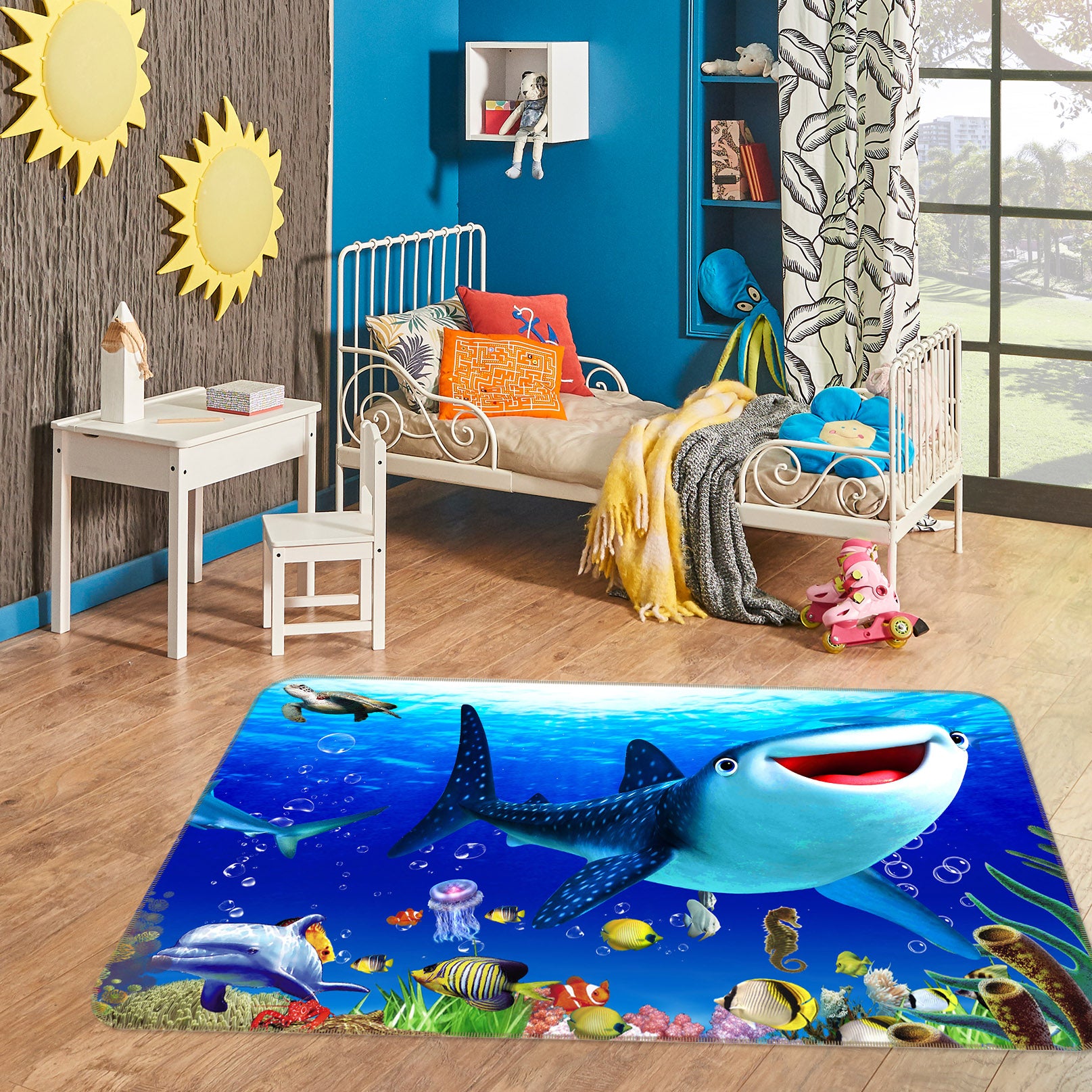 3D Sea Shark 68166 Animal Non Slip Rug Mat