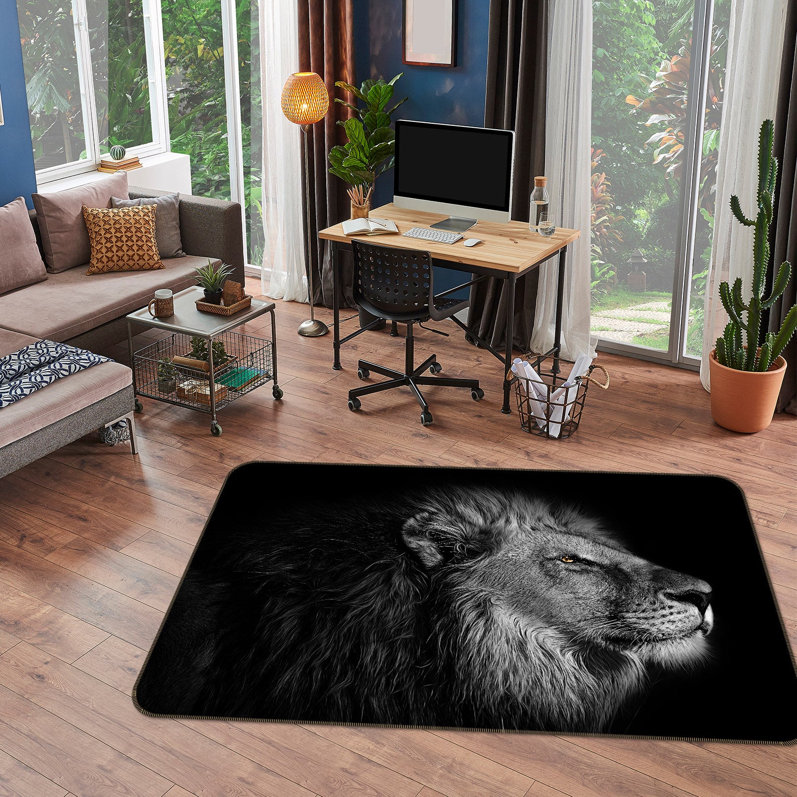 3D Lion 69030 Animal Non Slip Rug Mat