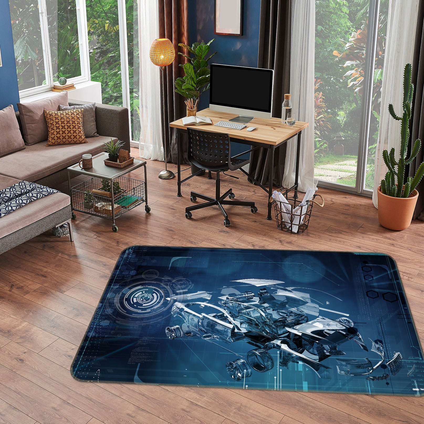 3D Car Structure 42115 Vehicle Non Slip Rug Mat