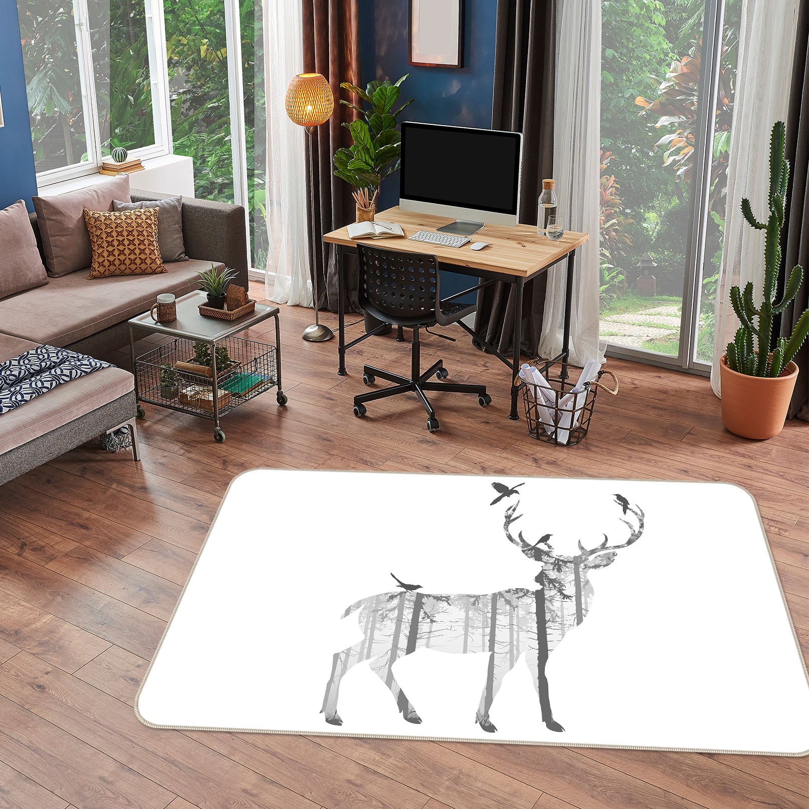 3D Deer 35015 Non Slip Rug Mat