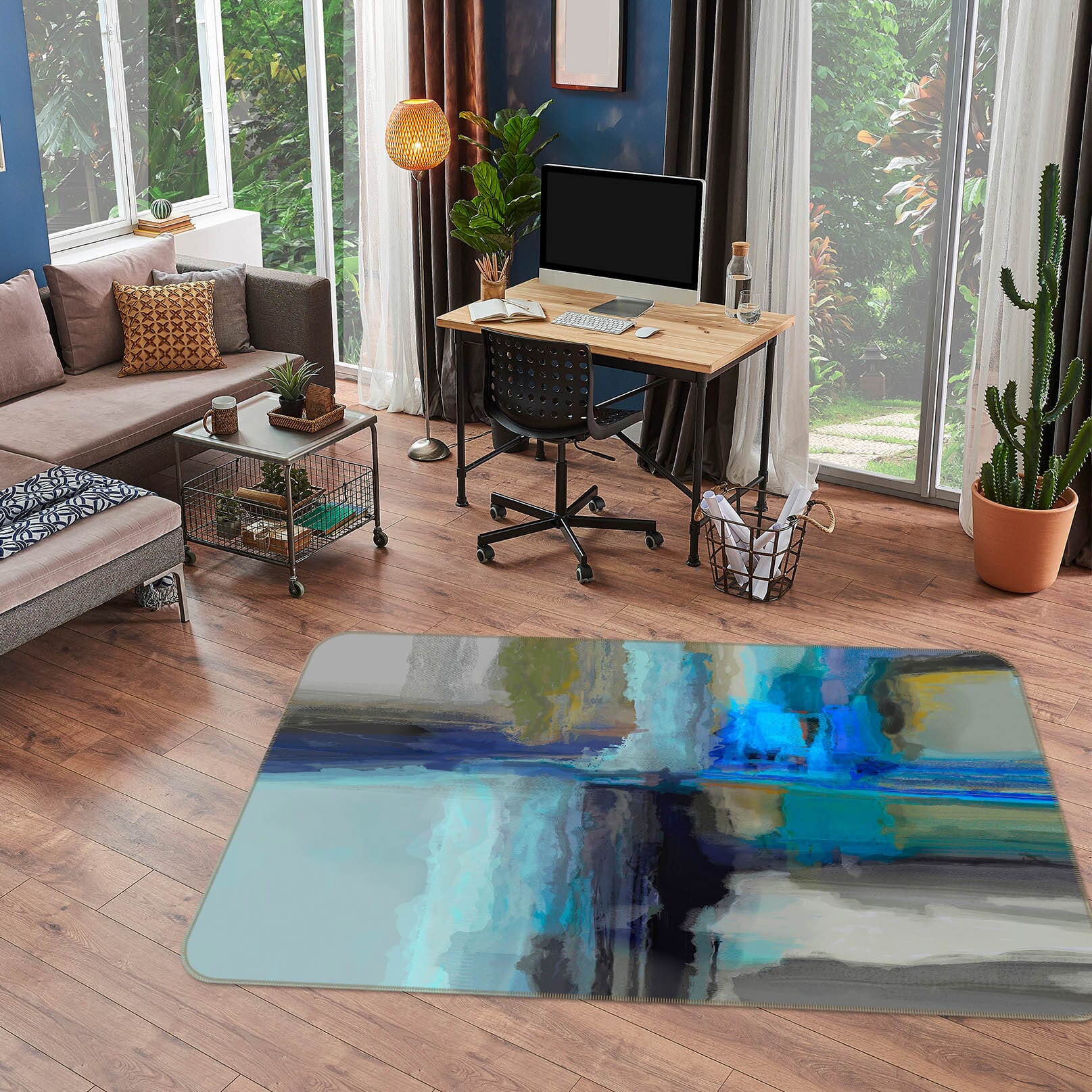 3D Undersea Channel 1008 Michael Tienhaara Rug Non Slip Rug Mat Mat AJ Creativity Home 