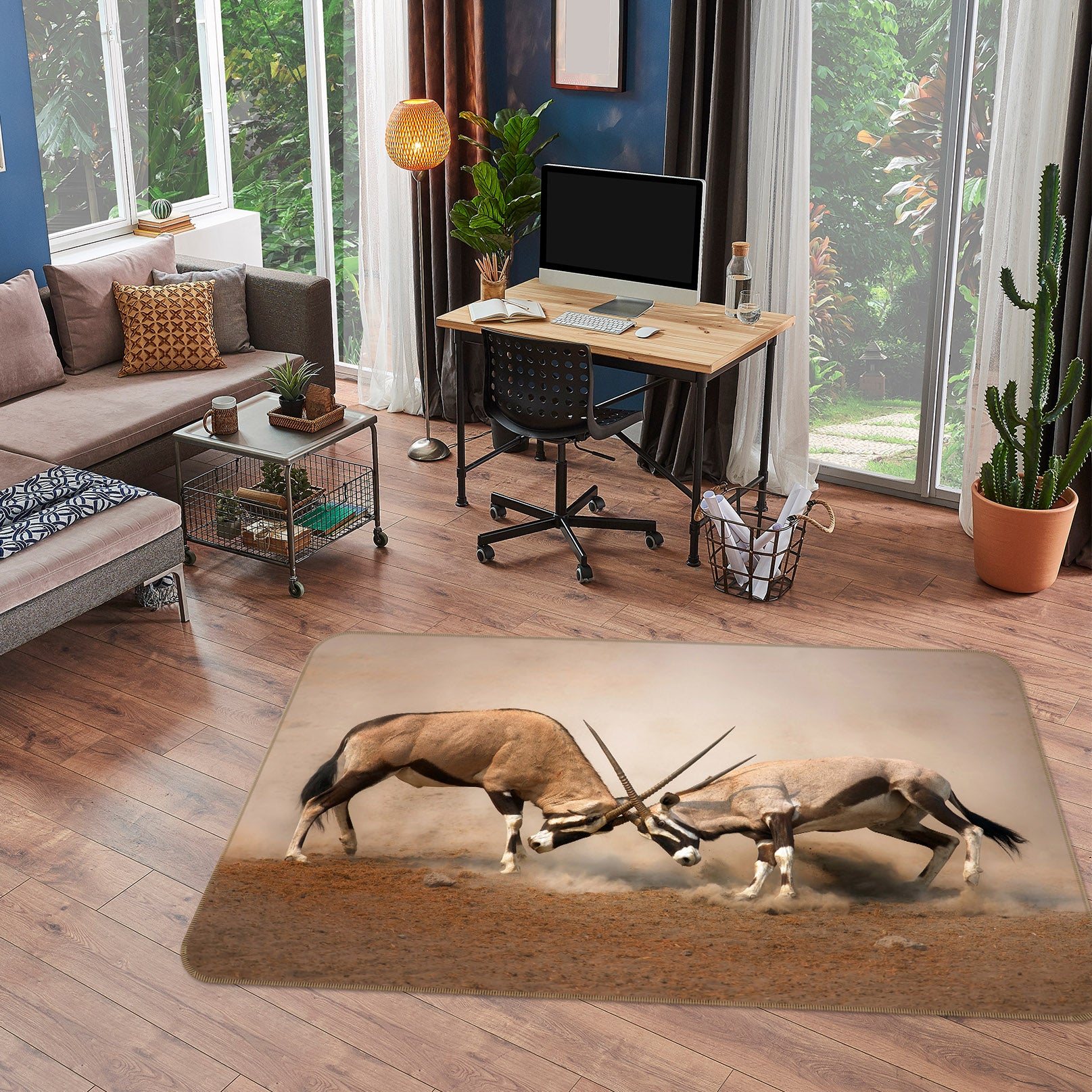 3D Antelope 38152 Animal Non Slip Rug Mat