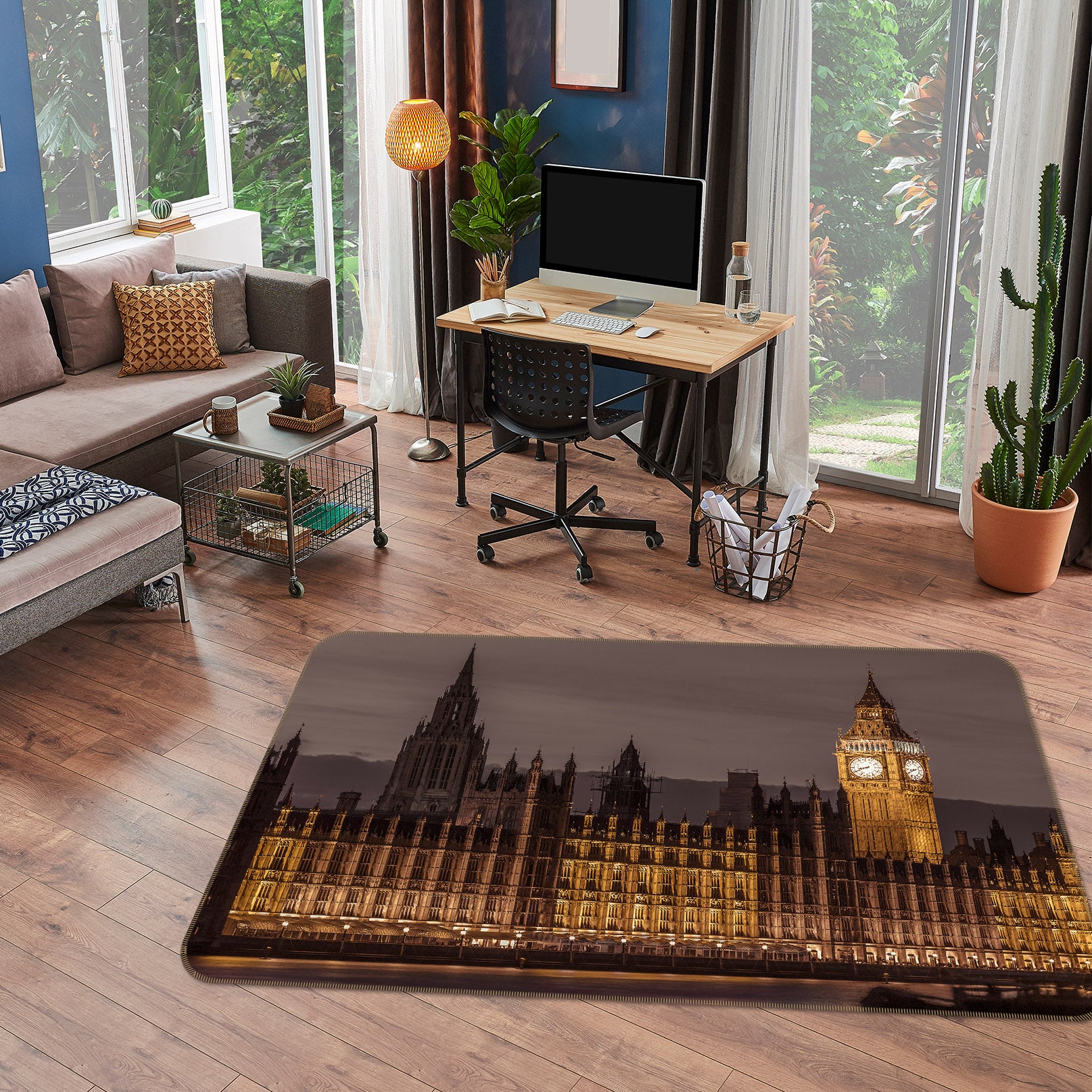 3D Building 83226 Assaf Frank Rug Non Slip Rug Mat