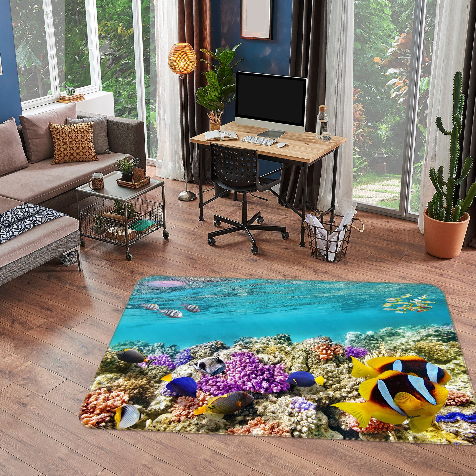 3D Coral Sea 38175 Animal Non Slip Rug Mat