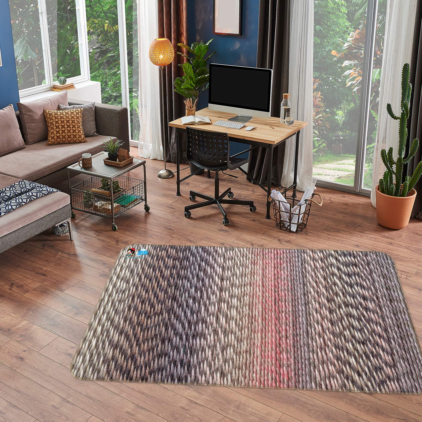 3D Color Texture 6878 Assaf Frank Rug Non Slip Rug Mat