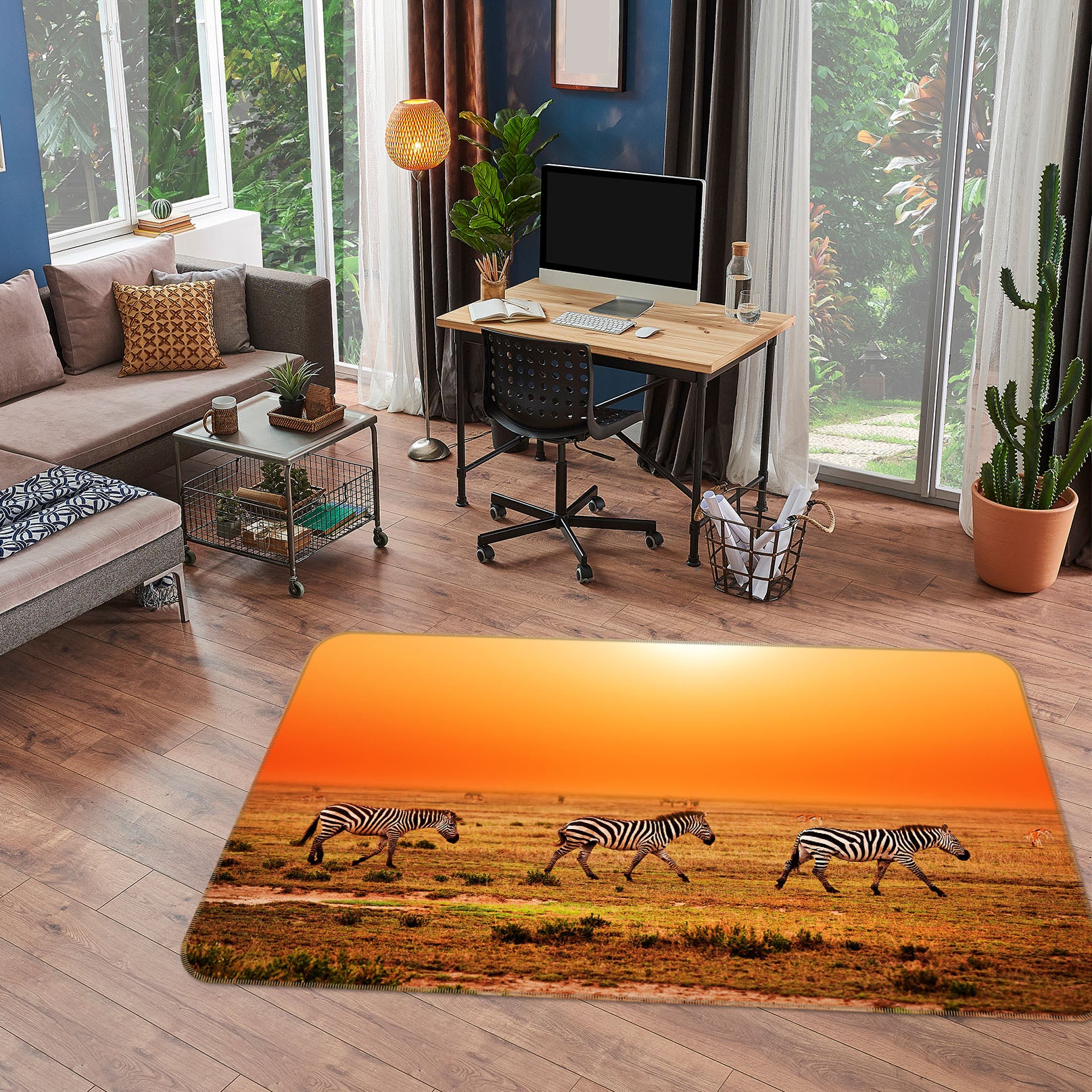 3D Zebra 38181 Animal Non Slip Rug Mat